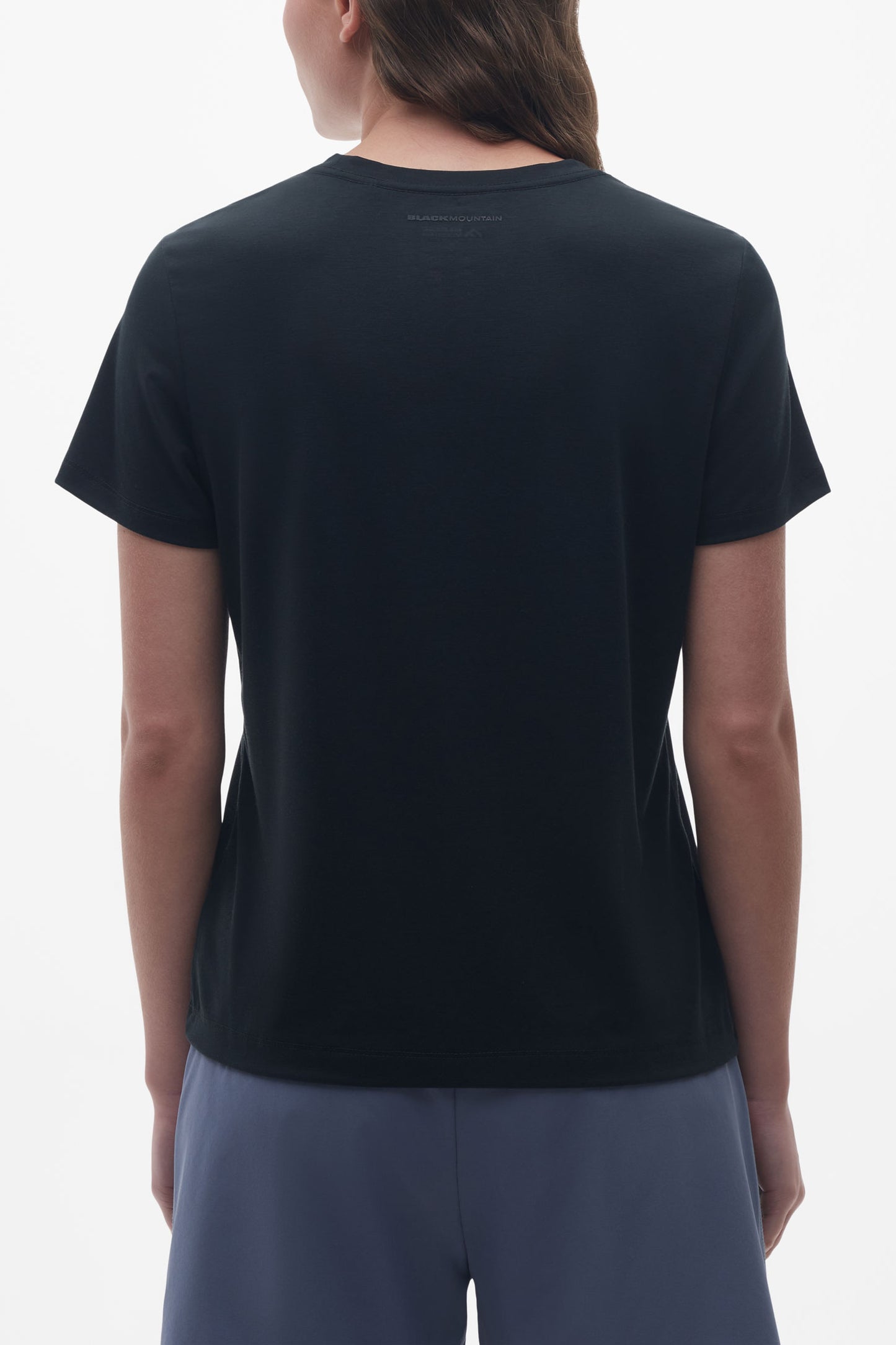 T-shirt sport col rond lyocell - Femme && NOIR