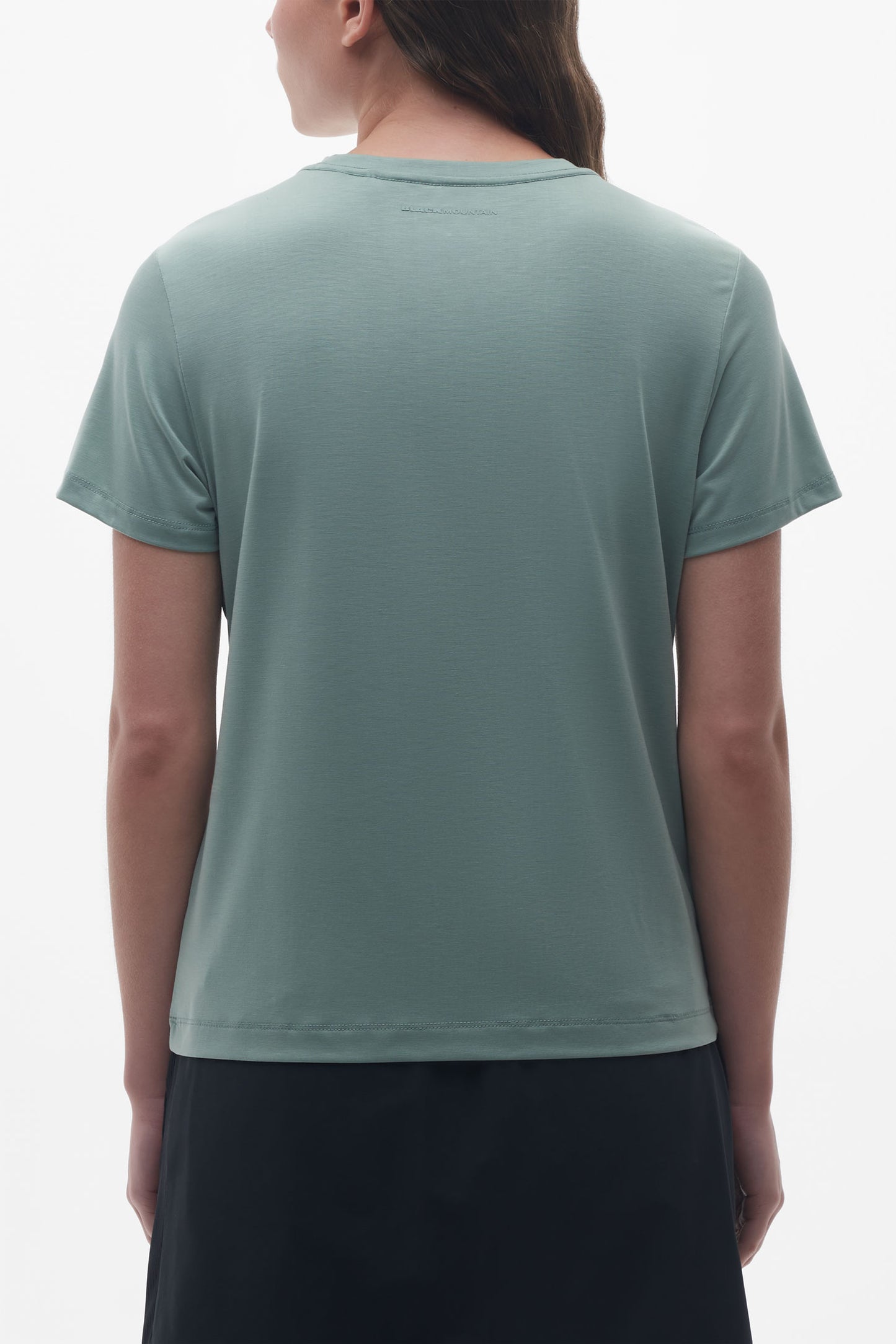 T-shirt sport col rond lyocell - Femme && VERT