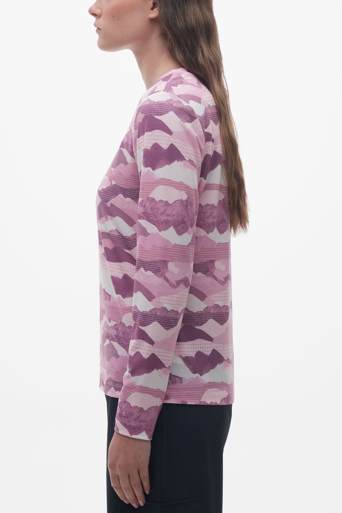 Chandail manches longues respirant - Femme && MAUVE/MULTI