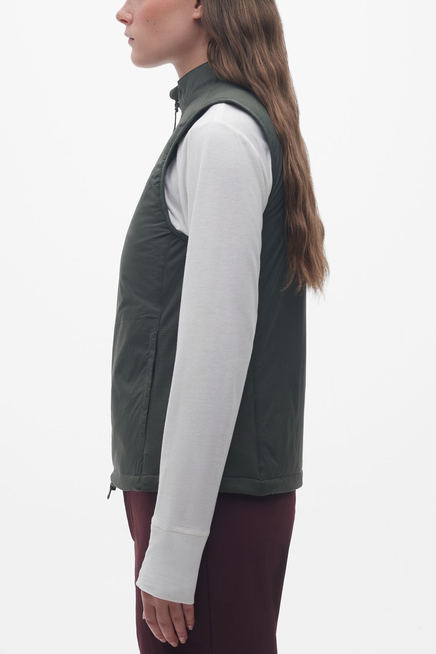 Veste sans manches ultra-extensible - Femme && KAKI