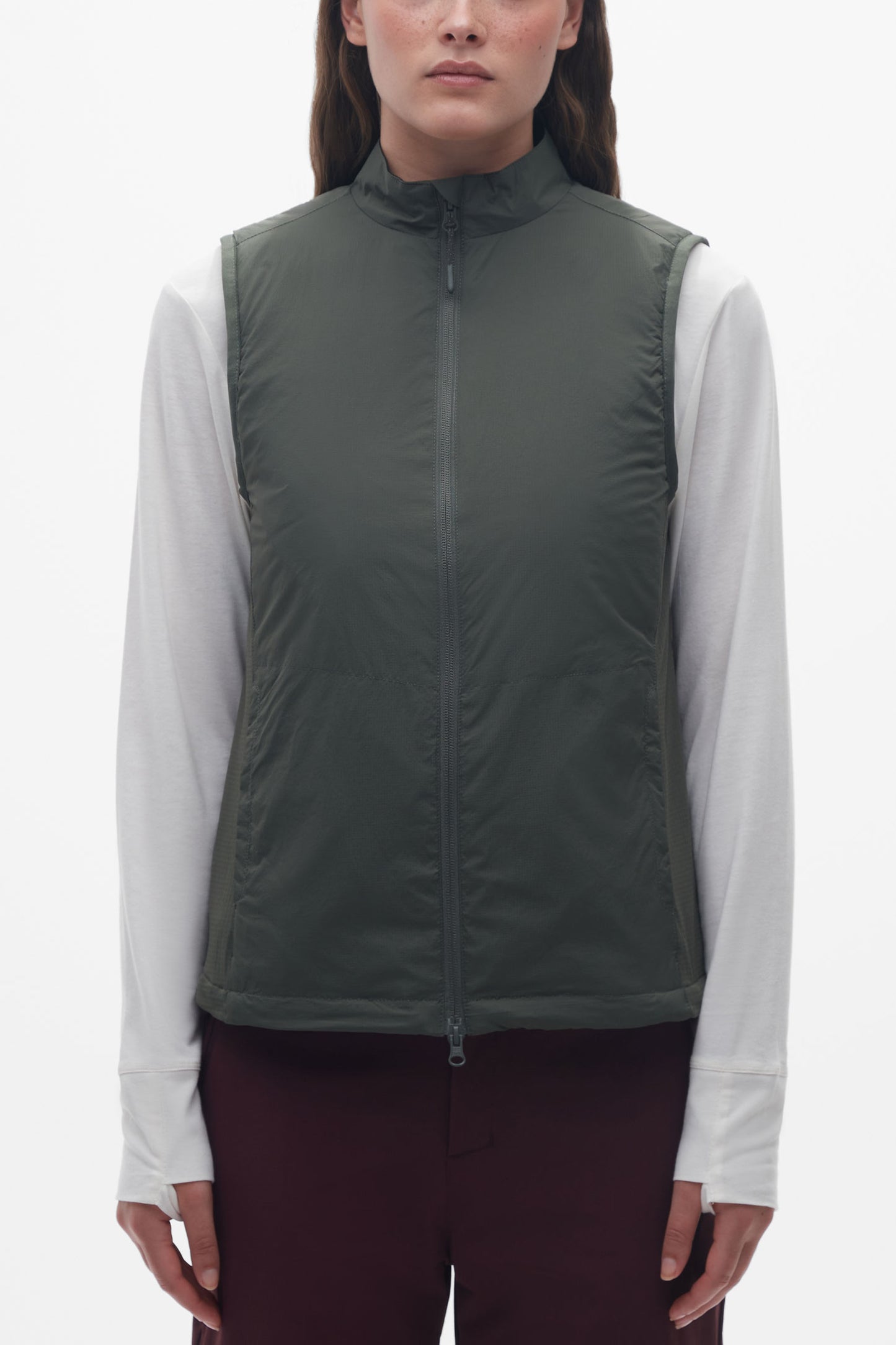 Veste sans manches ultra-extensible - Femme && KAKI