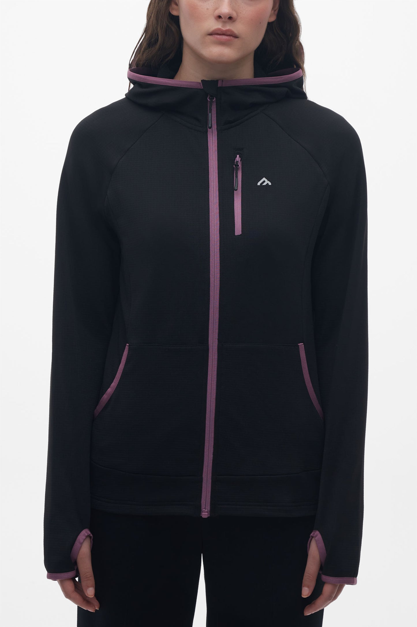 Veste à capuchon ultra-extensible - Femme && NOIR