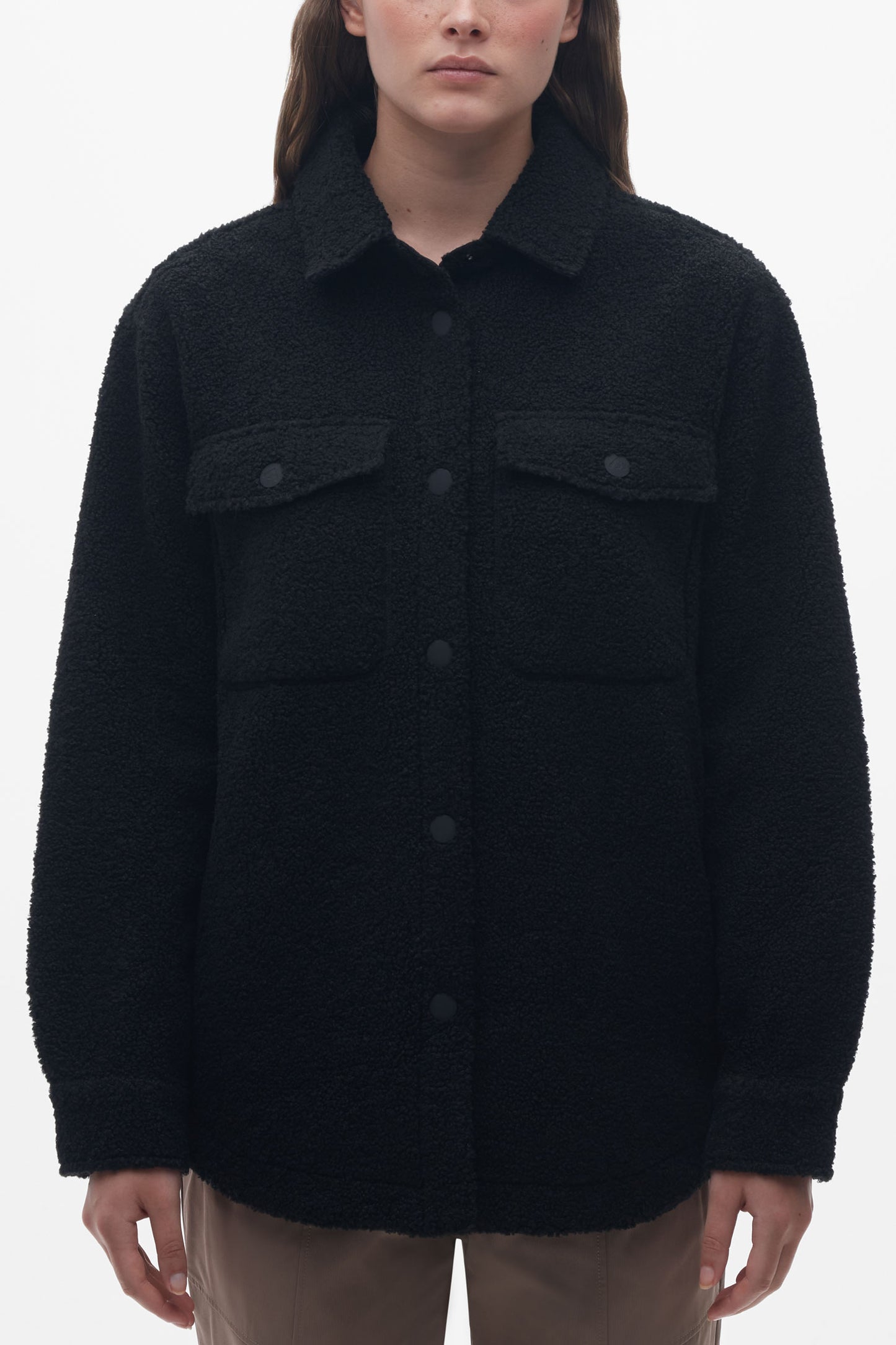 Veste en sherpa ultra-doux - Femme && NOIR