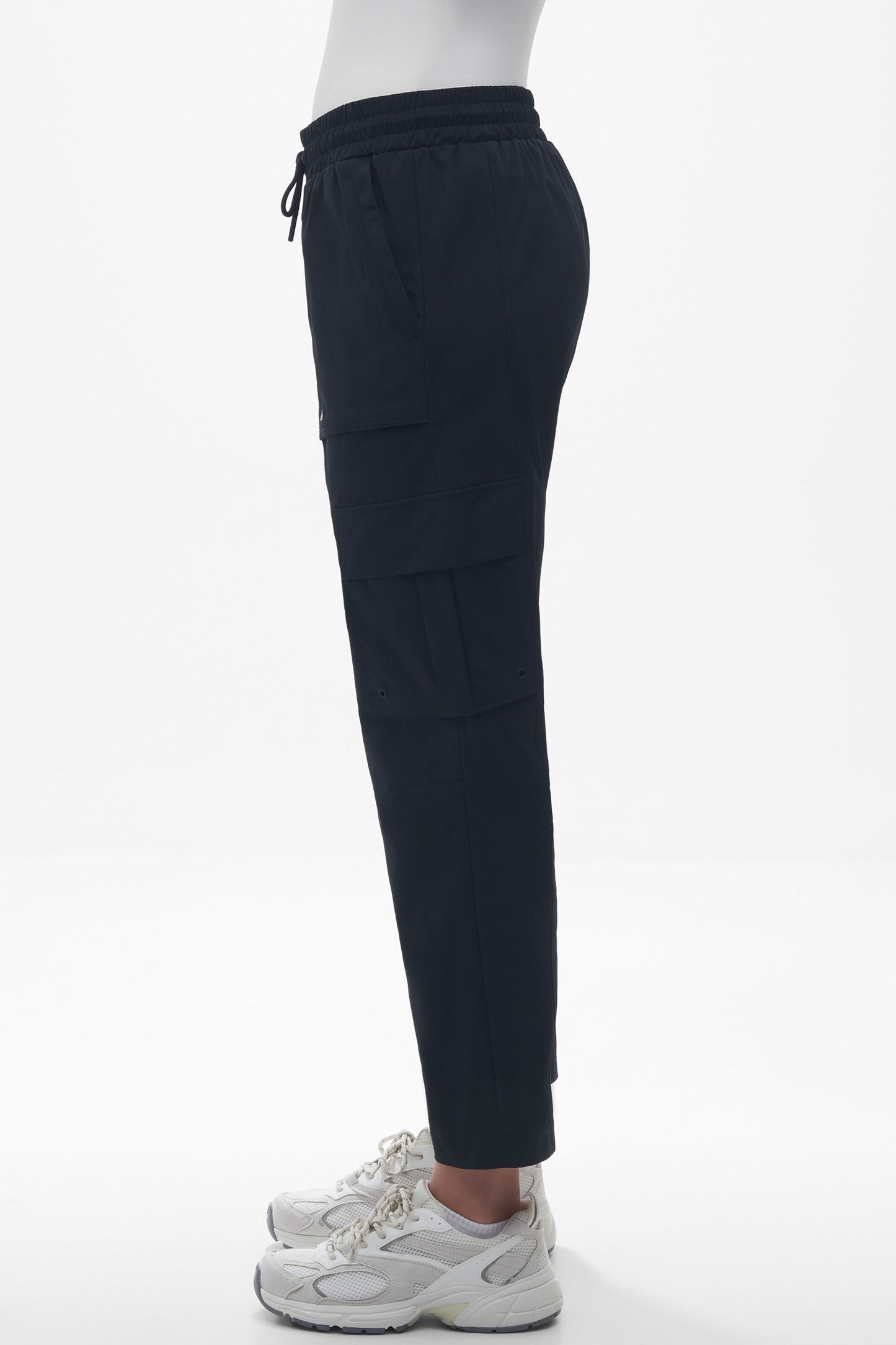 Pantalon cargo 7/8 séchage rapide - Femme && NOIR