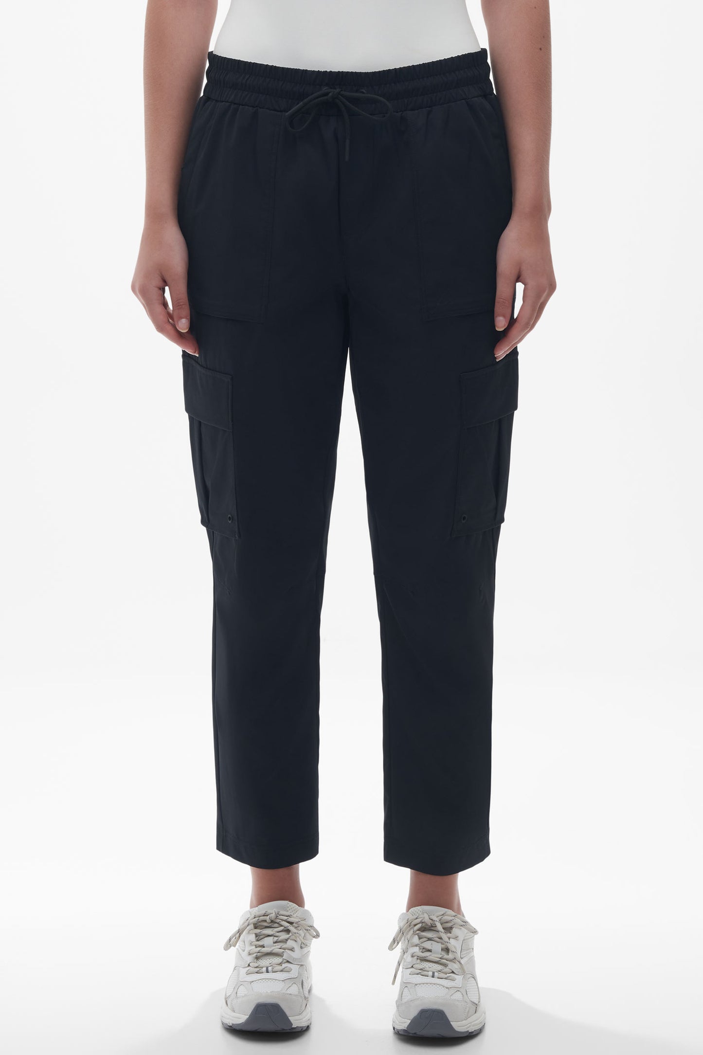 Pantalon cargo 7/8 séchage rapide - Femme && NOIR