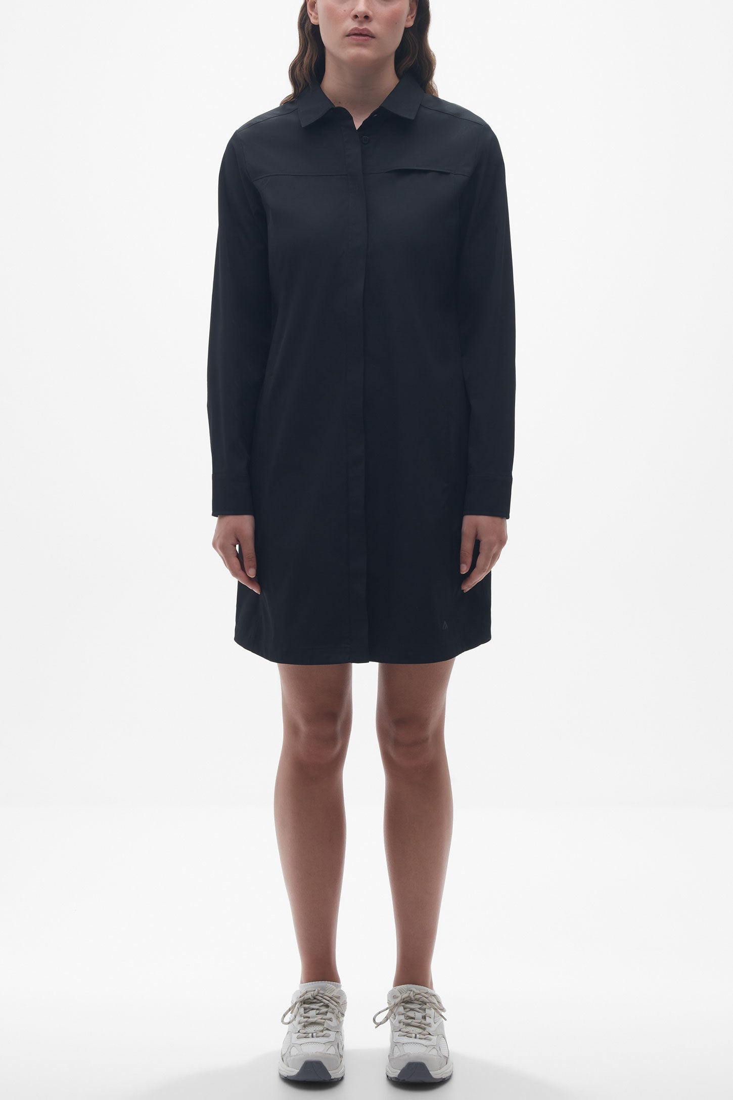 Robe-chemisier séchage rapide - Femme && NOIR