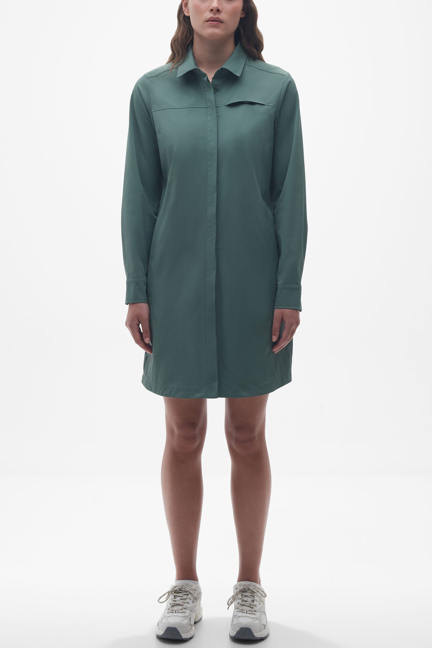 Robe-chemisier séchage rapide - Femme && VERT