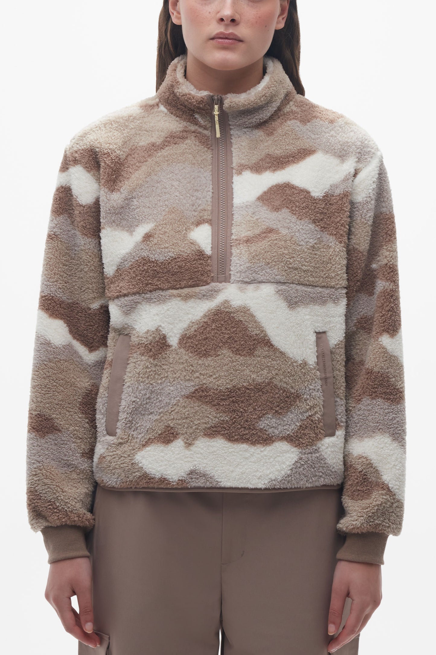 Chandail en sherpa - Femme && BEIGE/MULTI