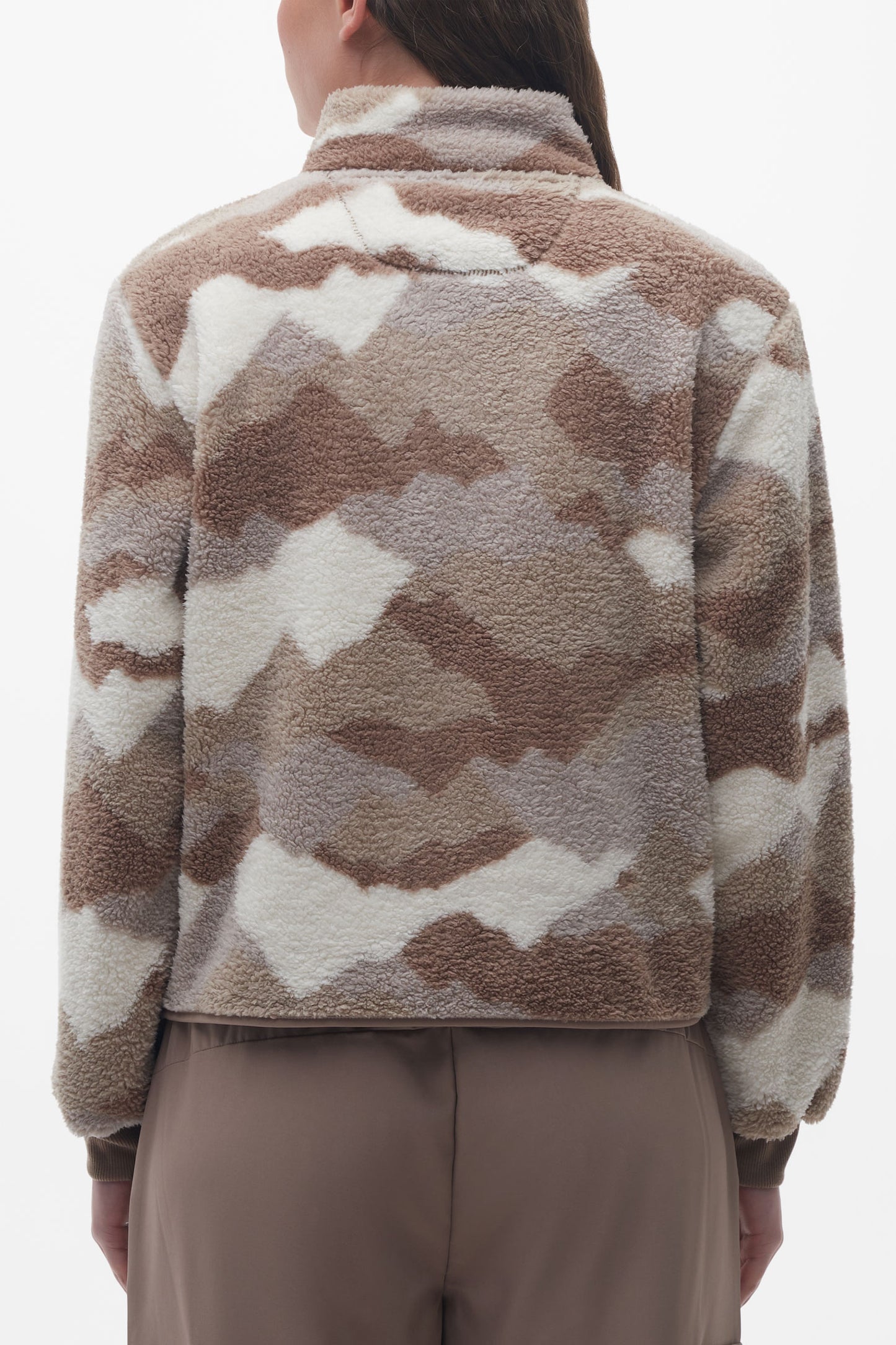 Chandail en sherpa - Femme && BEIGE/MULTI