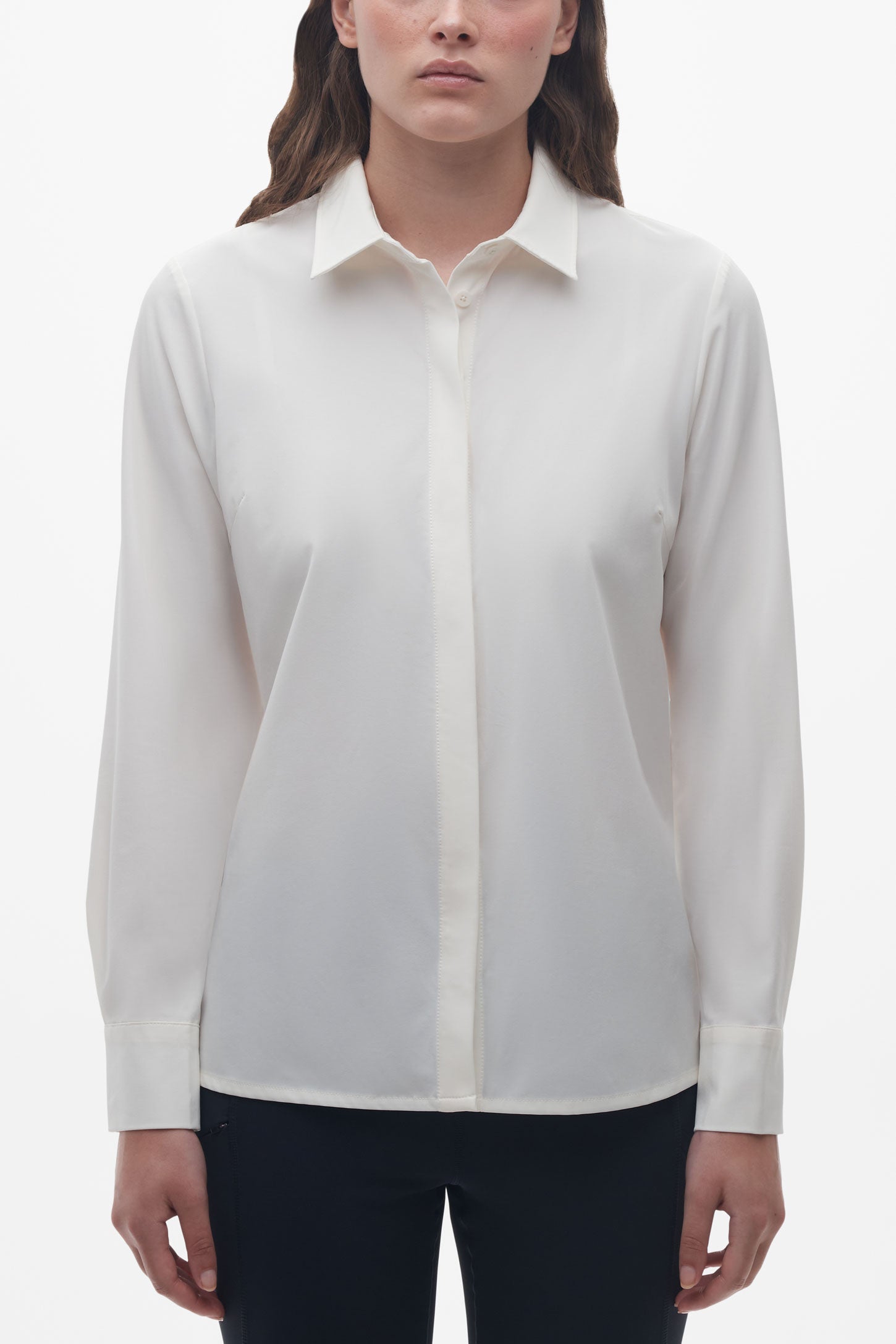 Chemise séchage rapide - Femme && BLANC CASSÉ