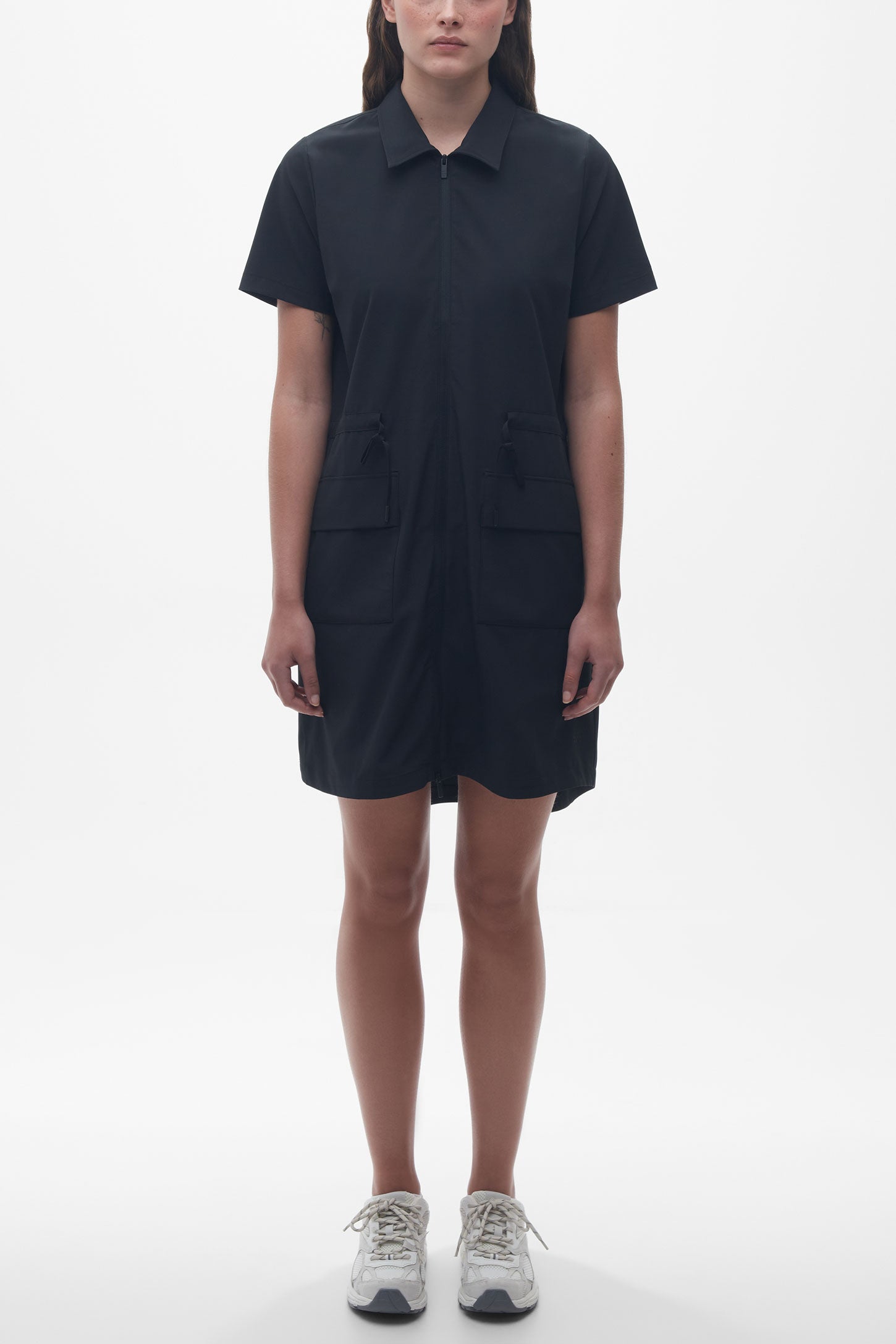Robe antifroissement et résistante aux taches - Femme && NOIR