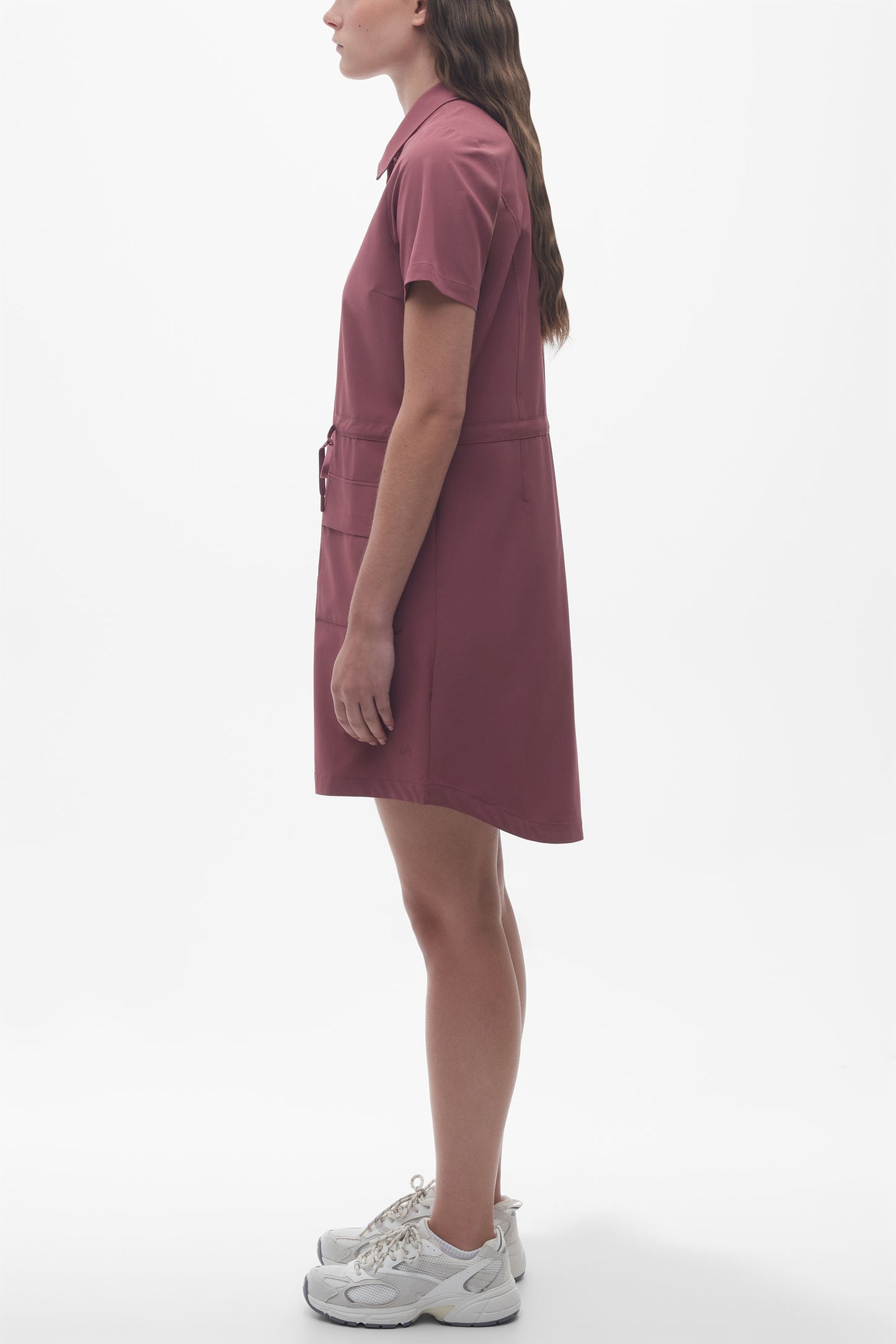Robe antifroissement et résistante aux taches - Femme && BOURGOGNE