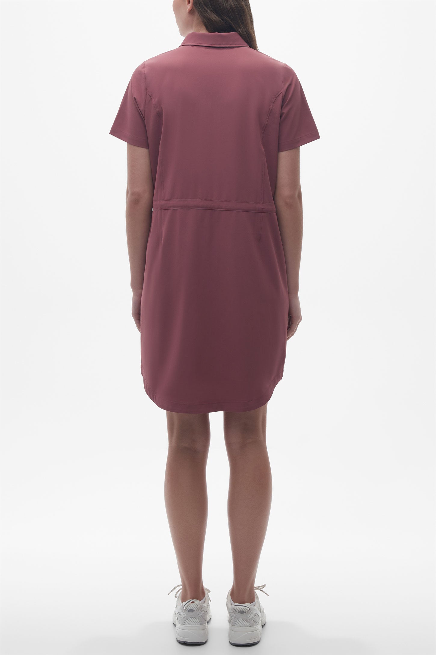 Robe antifroissement et résistante aux taches - Femme && BOURGOGNE