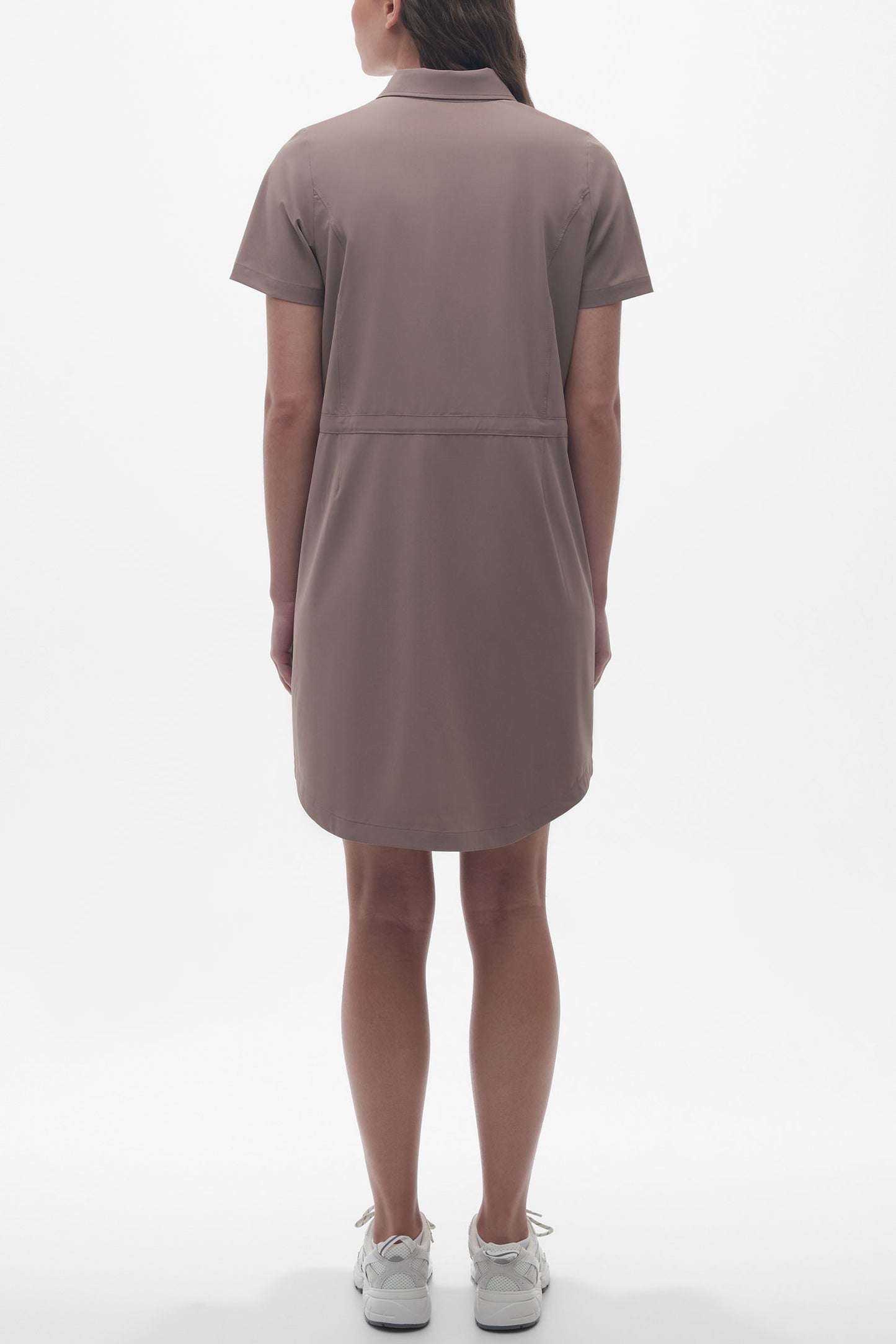 Robe antifroissement et résistante aux taches - Femme && TAUPE