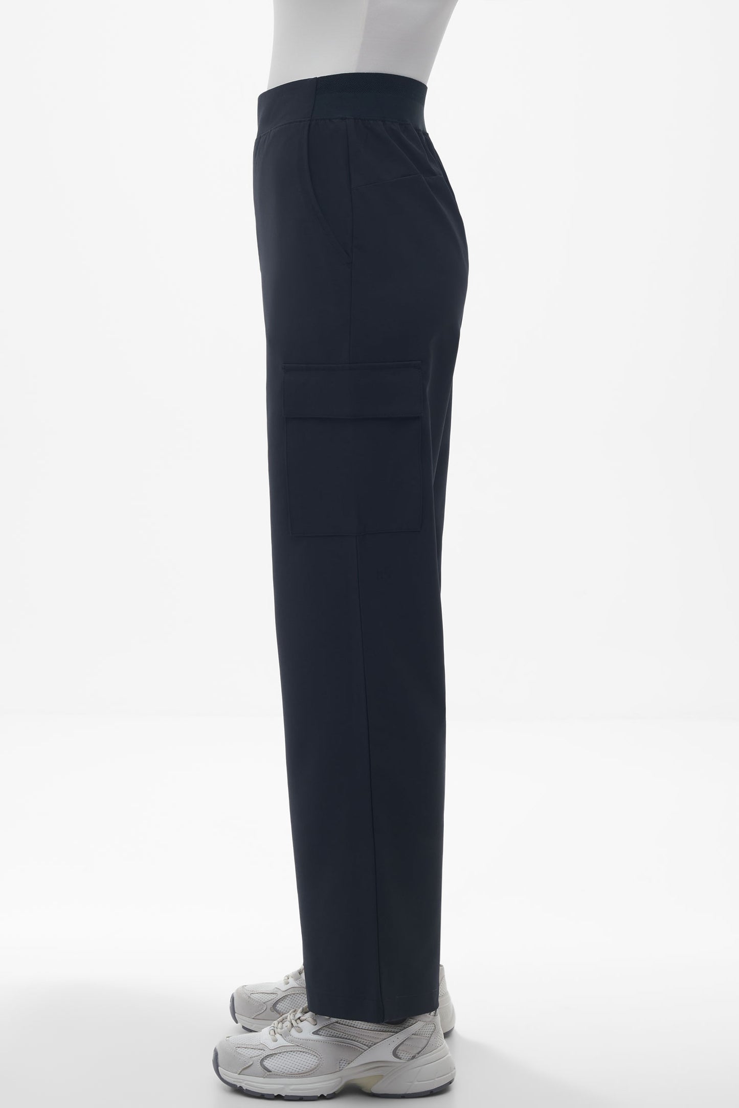 Pantalon cargo facile d'entretien - Femme && NOIR