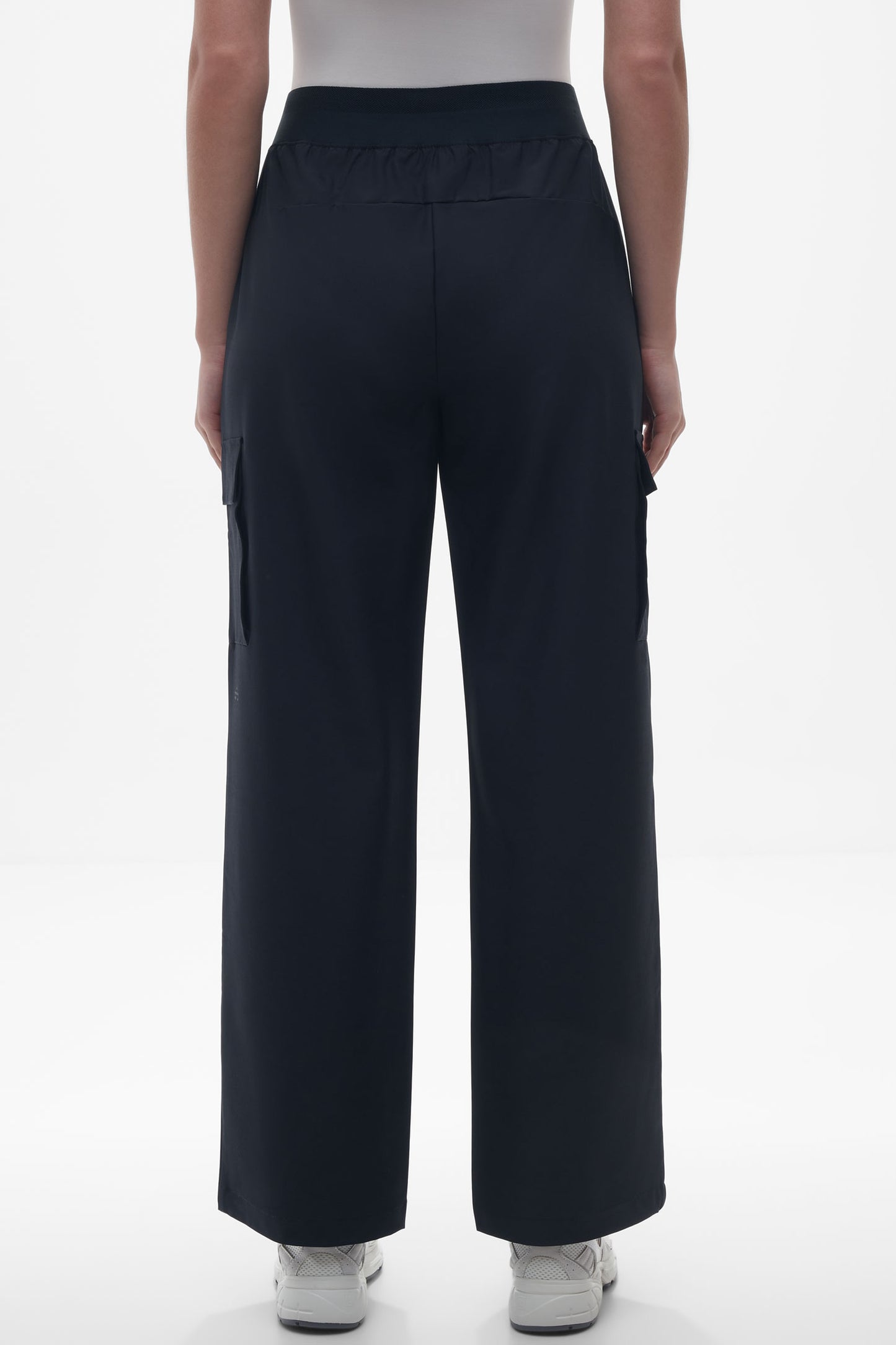 Pantalon cargo facile d'entretien - Femme && NOIR