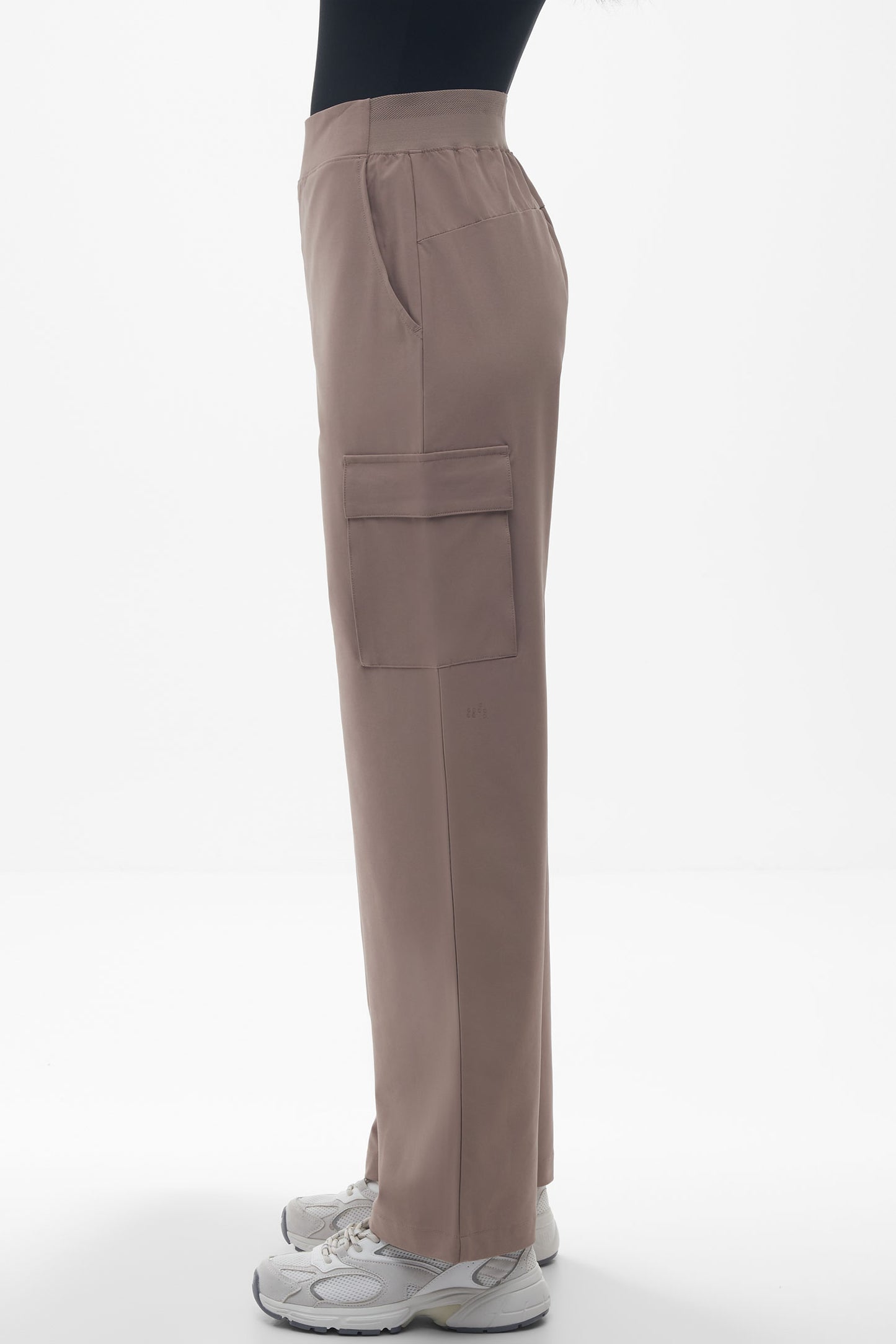 Pantalon cargo facile d'entretien - Femme && TAUPE