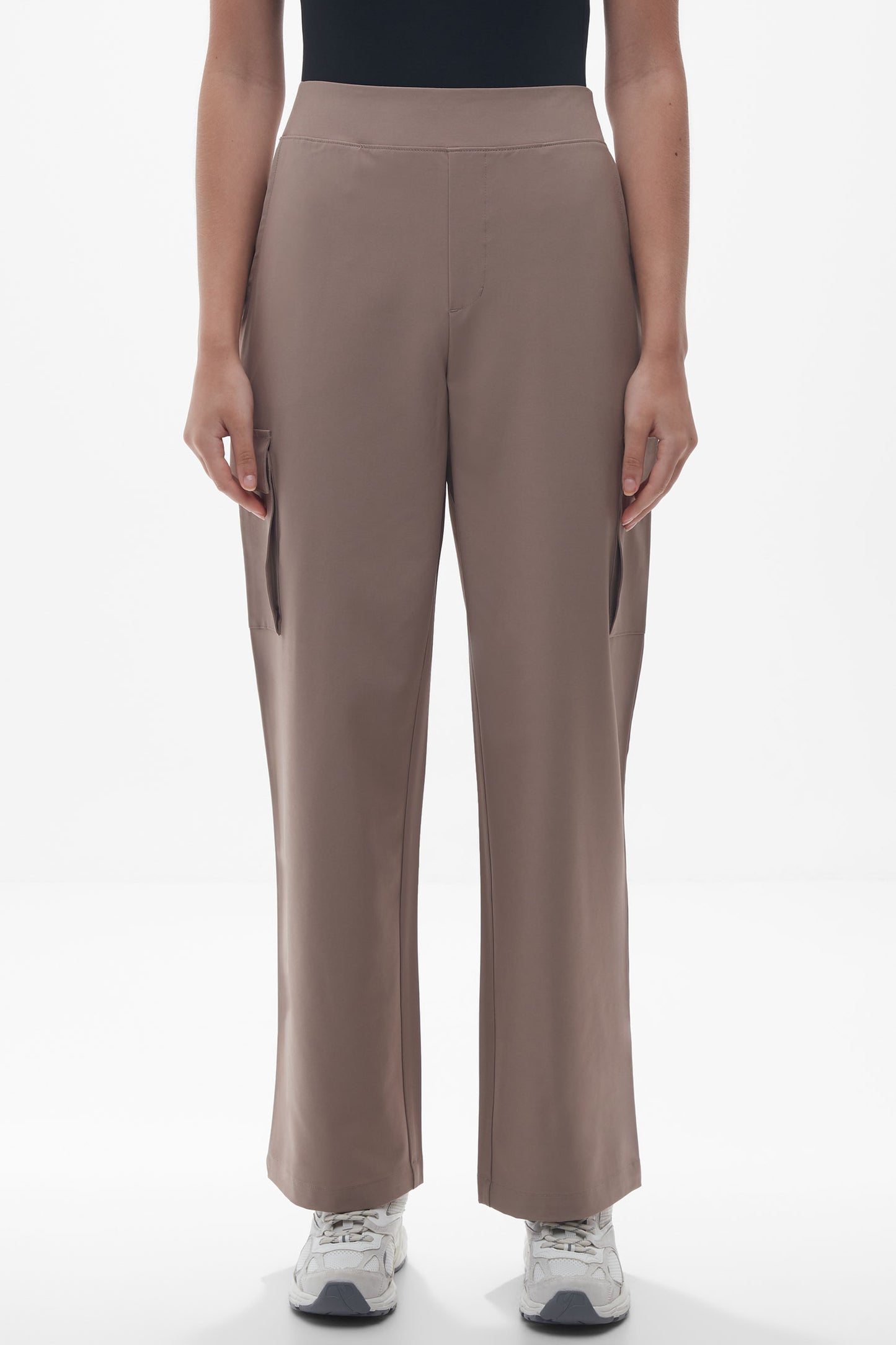 Pantalon cargo facile d'entretien - Femme && TAUPE