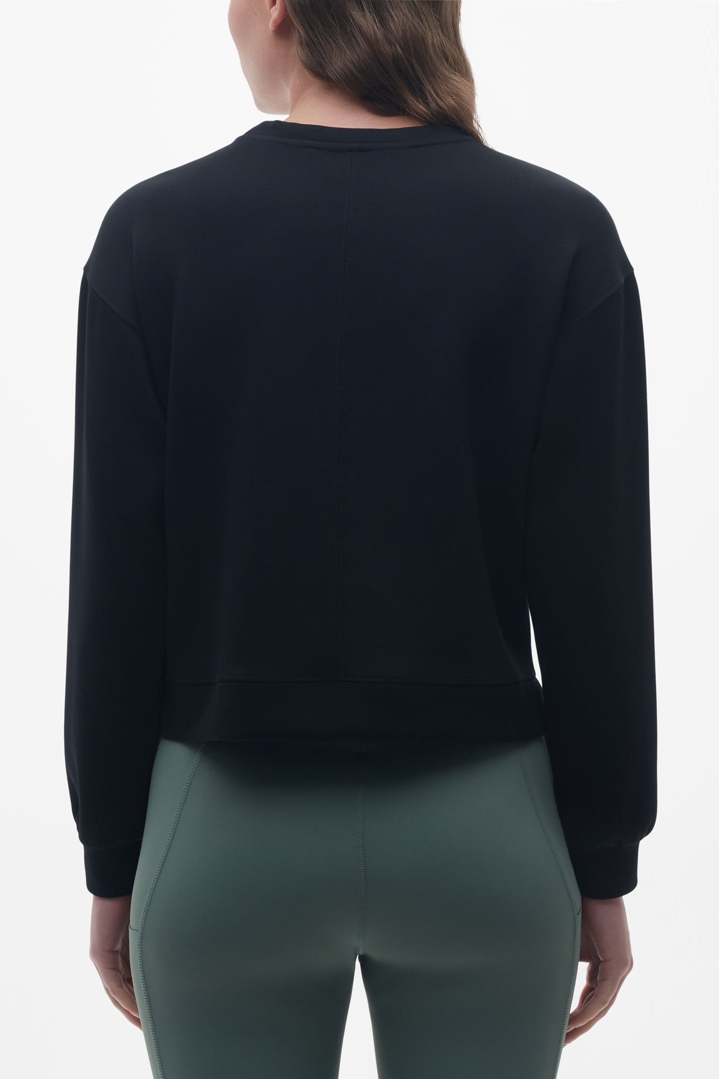 Chandail écourté ultradoux - Femme && NOIR