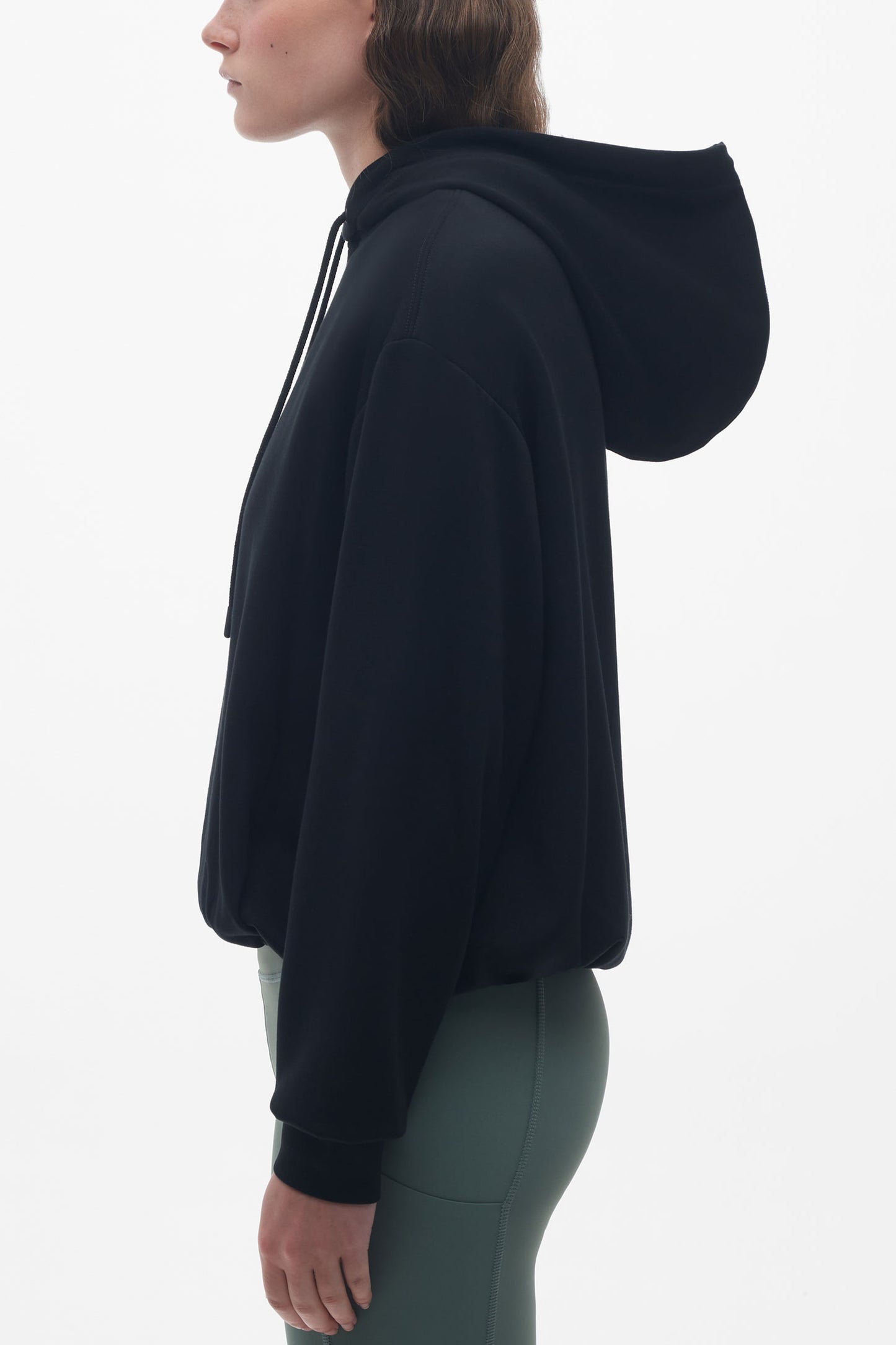 Chandail écourté ultradoux - Femme && NOIR