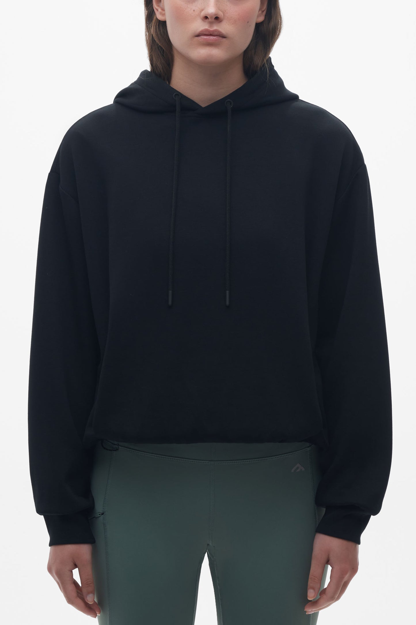 Chandail écourté ultradoux - Femme && NOIR