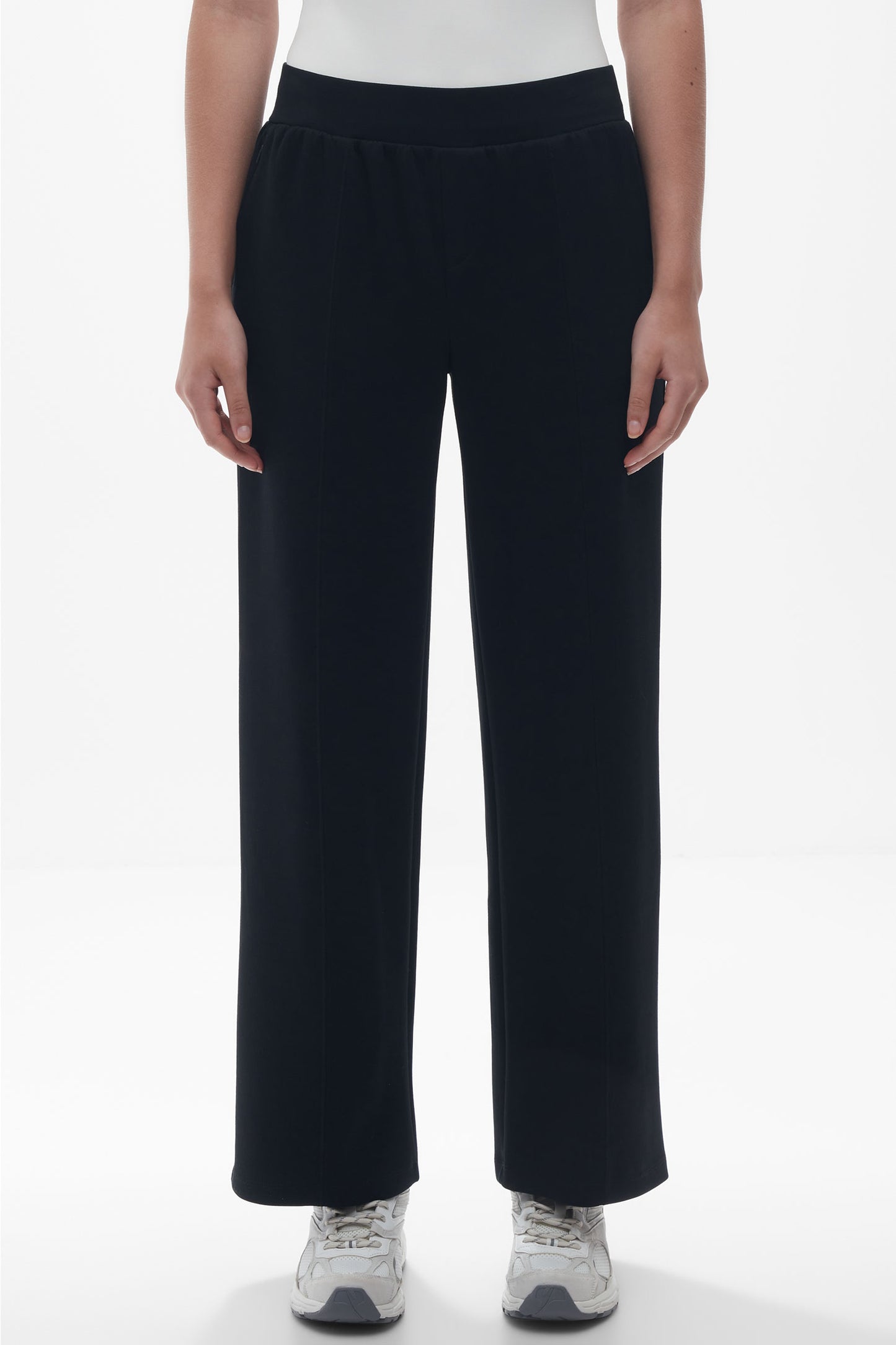 Pantalon extensible en modal - Femme && NOIR