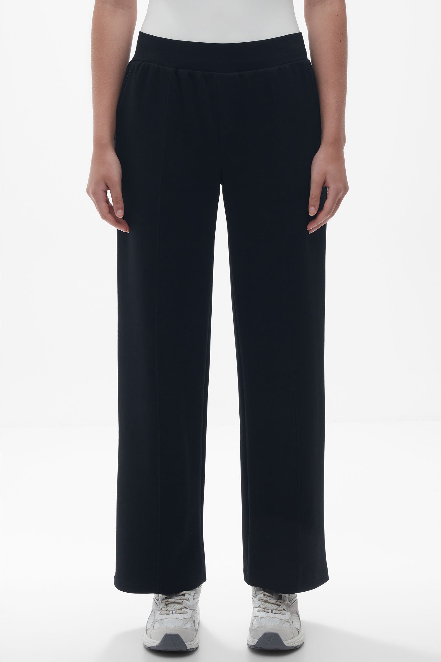 Pantalon extensible en modal - Femme && NOIR