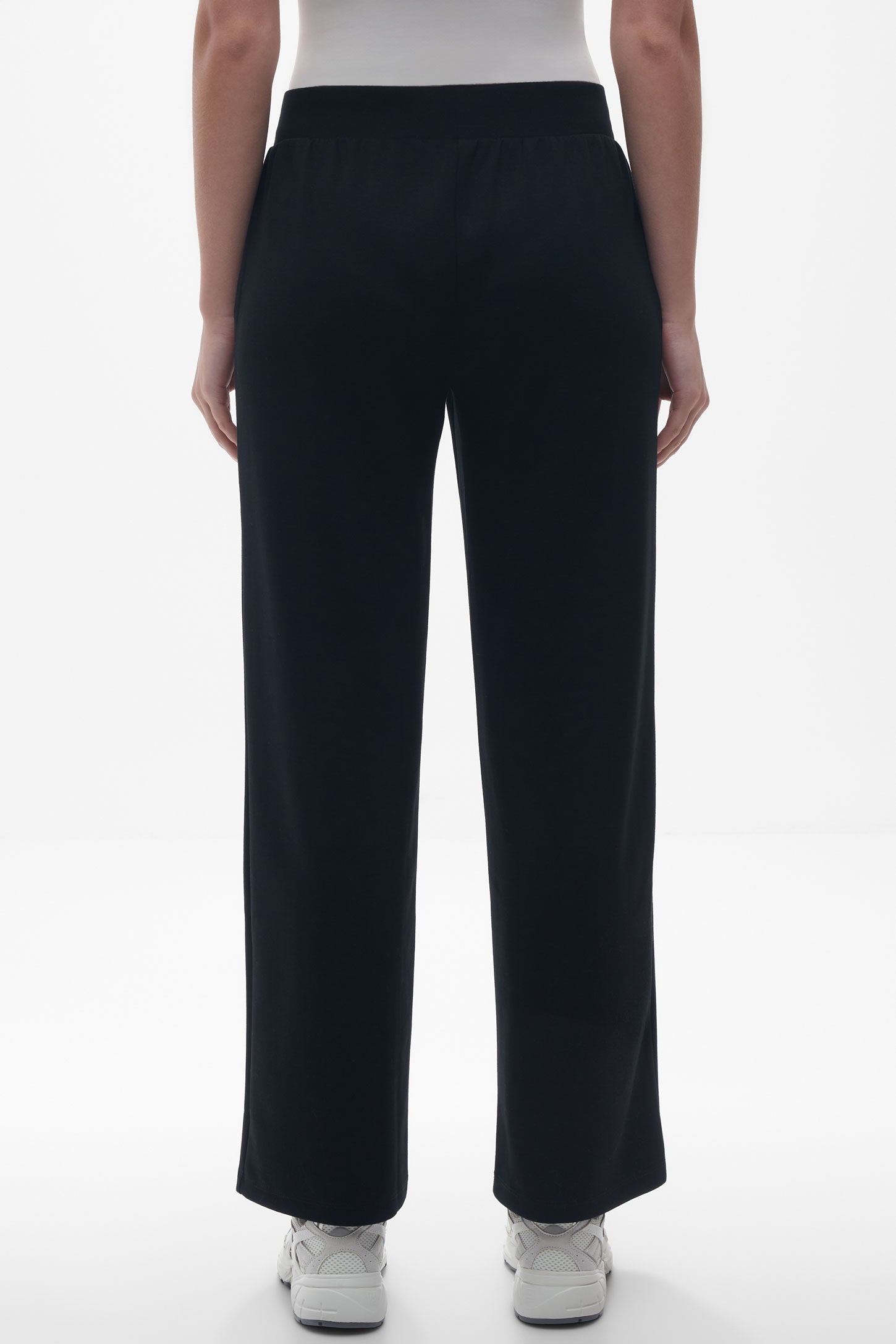 Pantalon extensible en modal - Femme && NOIR
