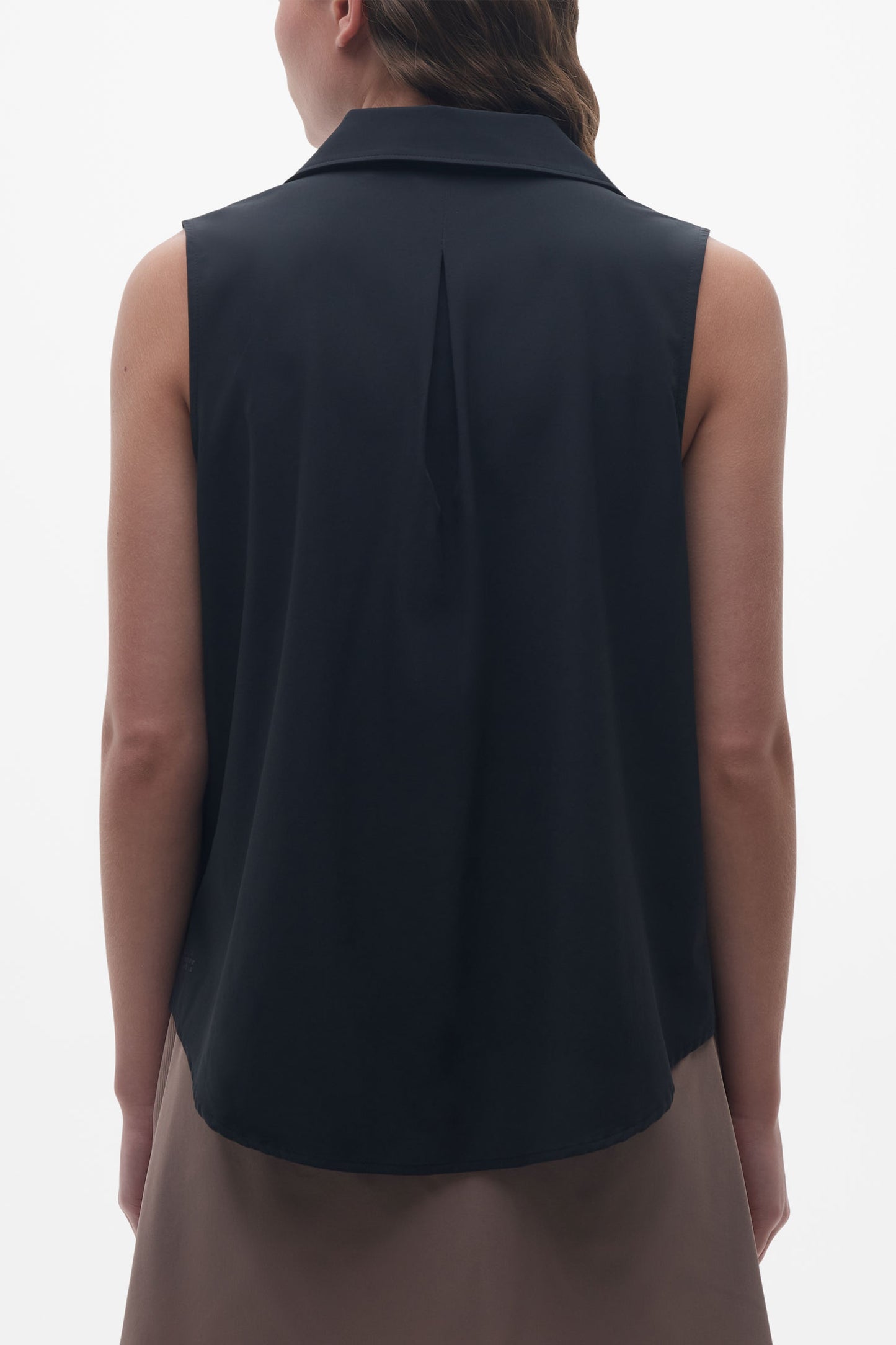Chemise sans manches résistante aux taches - Femme && NOIR