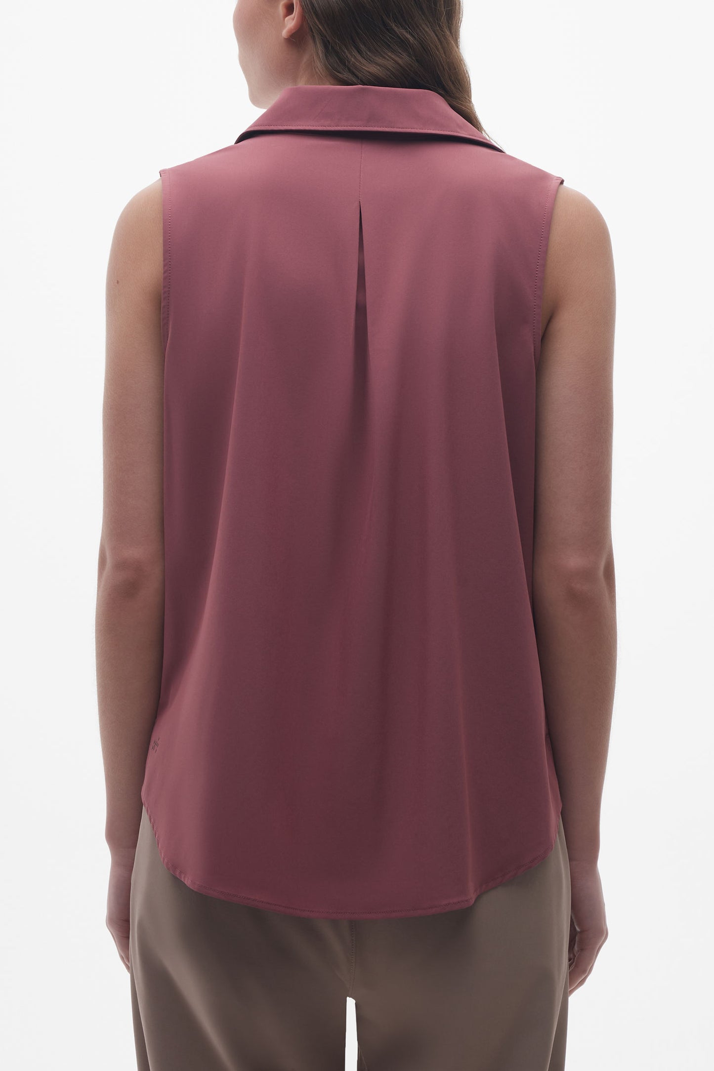 Chemise sans manches résistante aux taches - Femme && BOURGOGNE