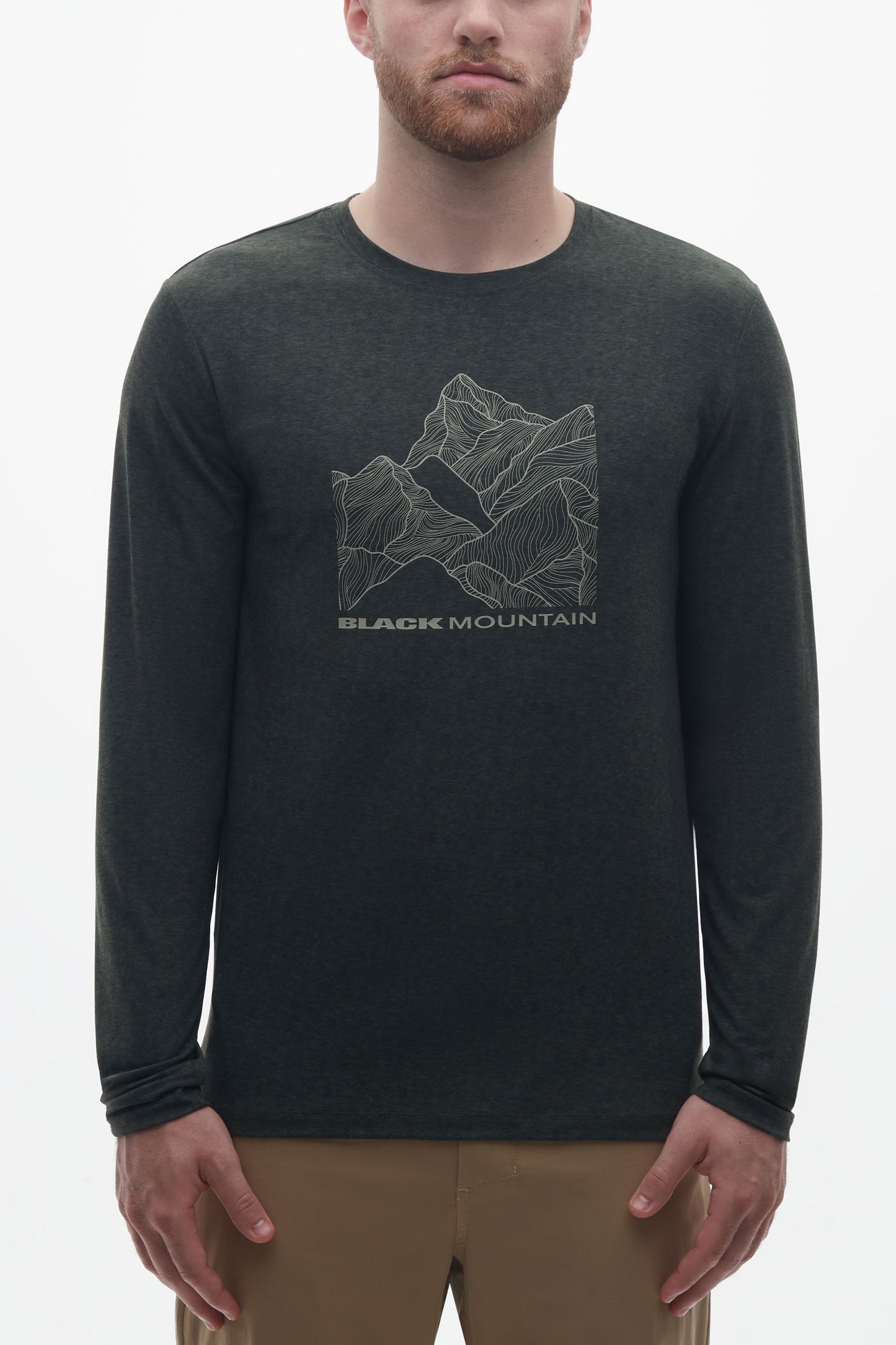 T-shirt respirant en laine mérinos - Homme && KAKI
