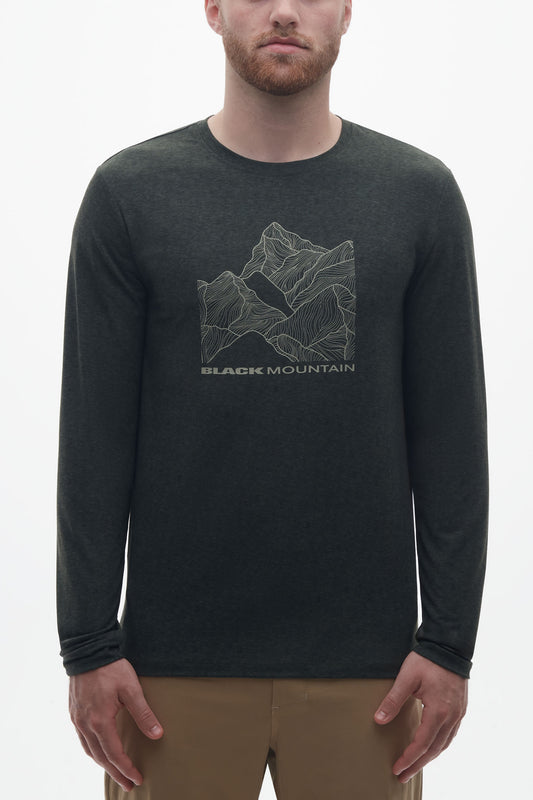 T-shirt respirant en laine mérinos - Homme && KAKI