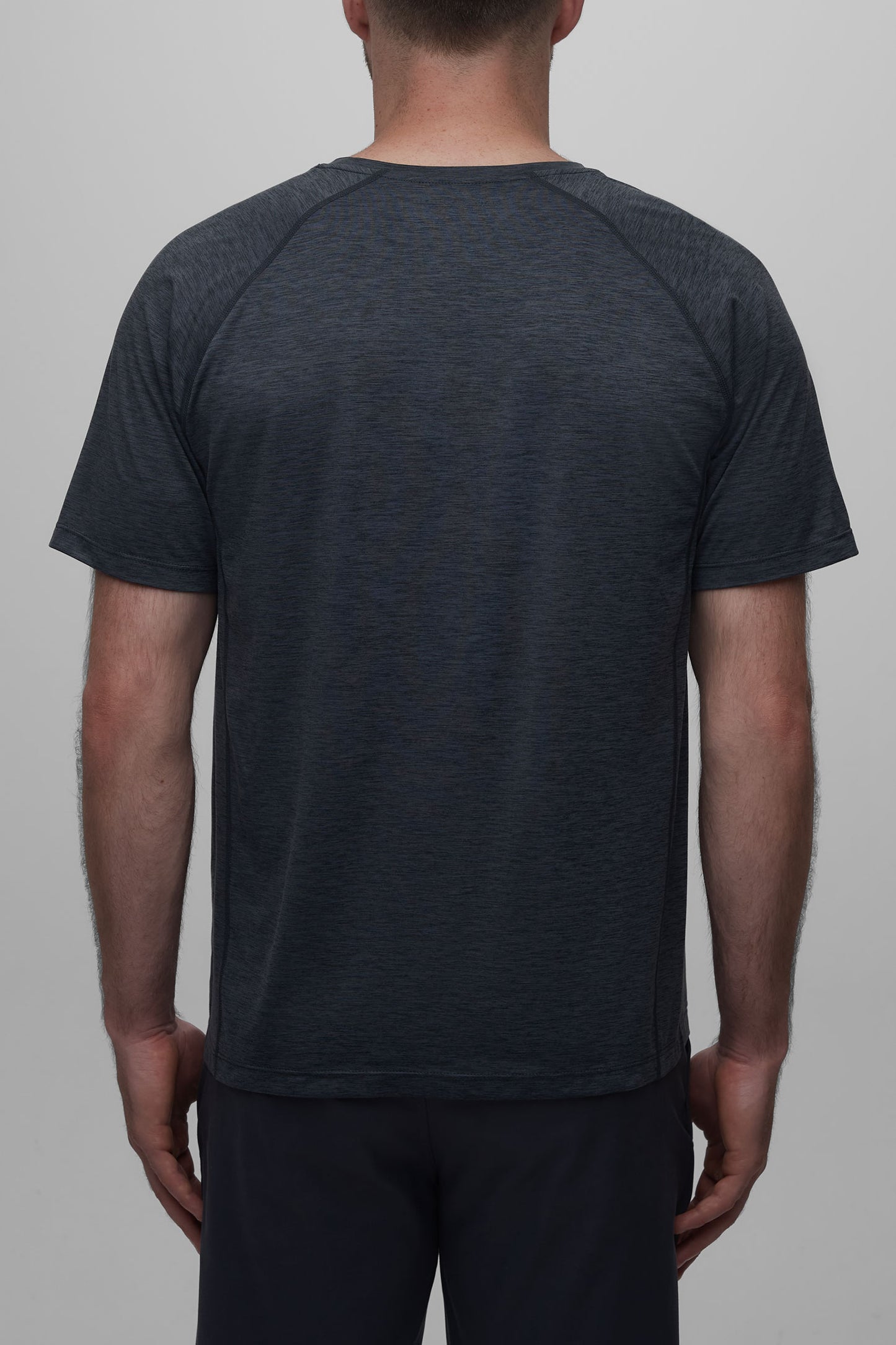 T-shirt ultradoux évacuant l'humidité - Homme && CHARBON MIXTE