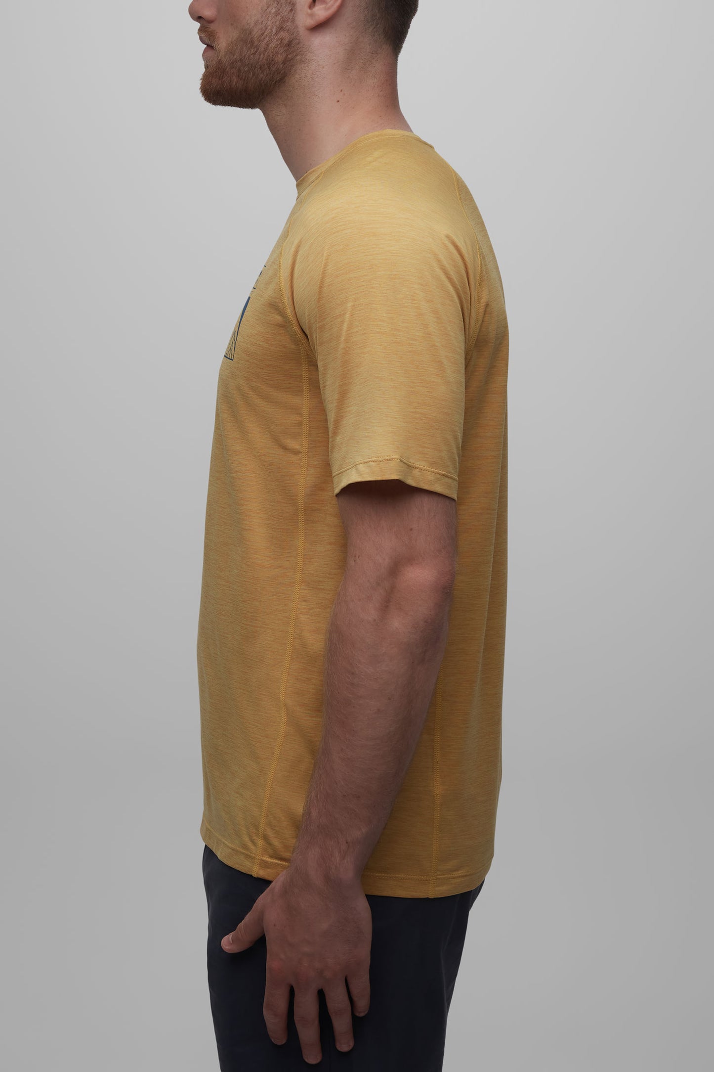 T-shirt ultradoux évacuant l'humidité - Homme && OCRE