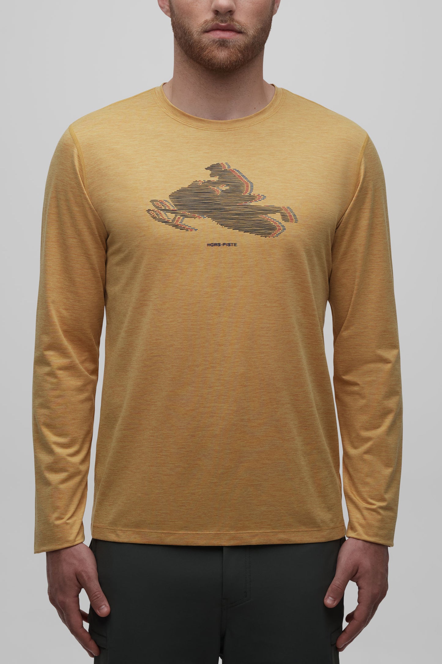 T-shirt ultradoux évacuant l'humidité - Homme && OCRE