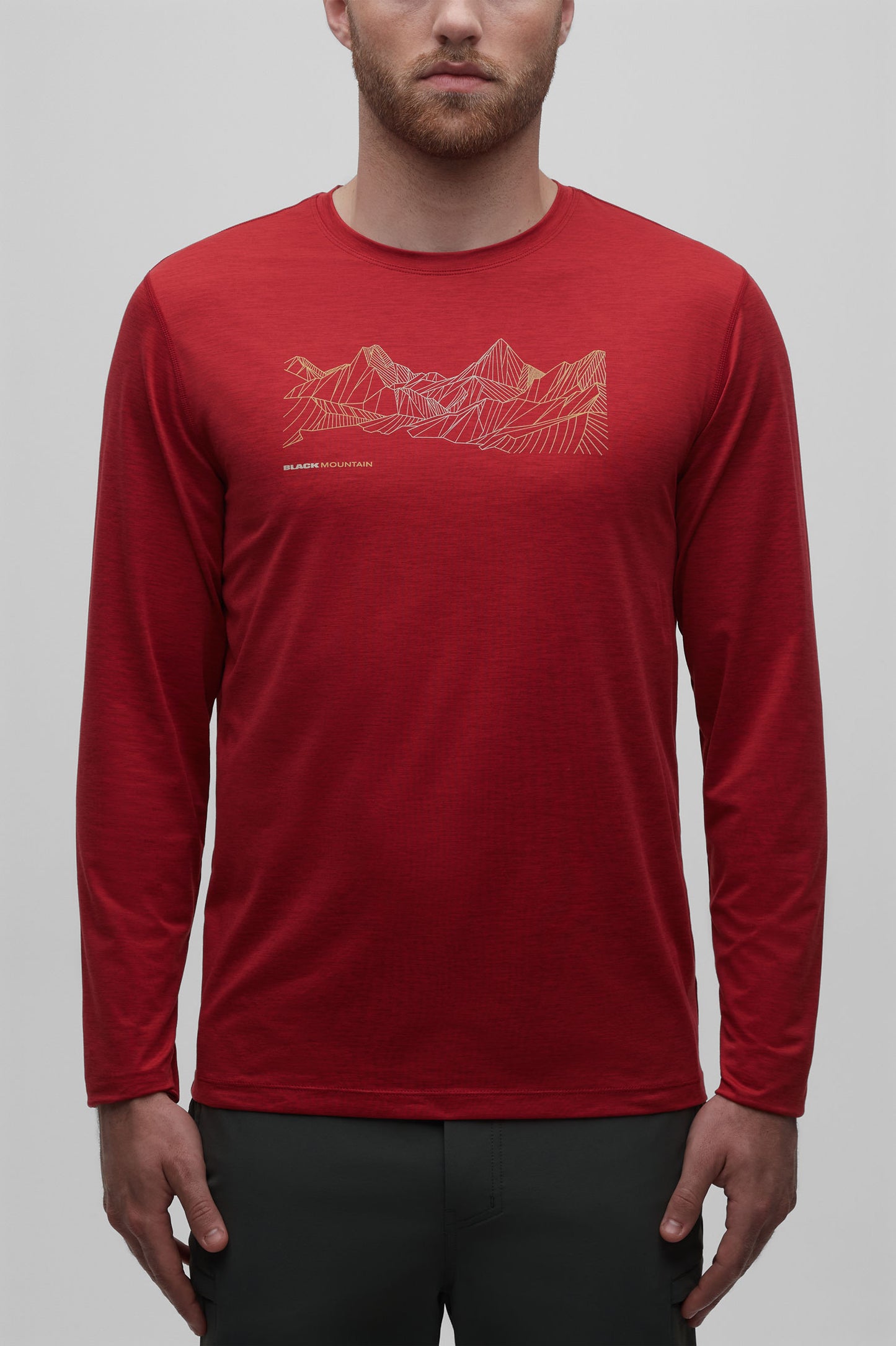 T-shirt ultradoux évacuant l'humidité - Homme && ROUGE MIXTE