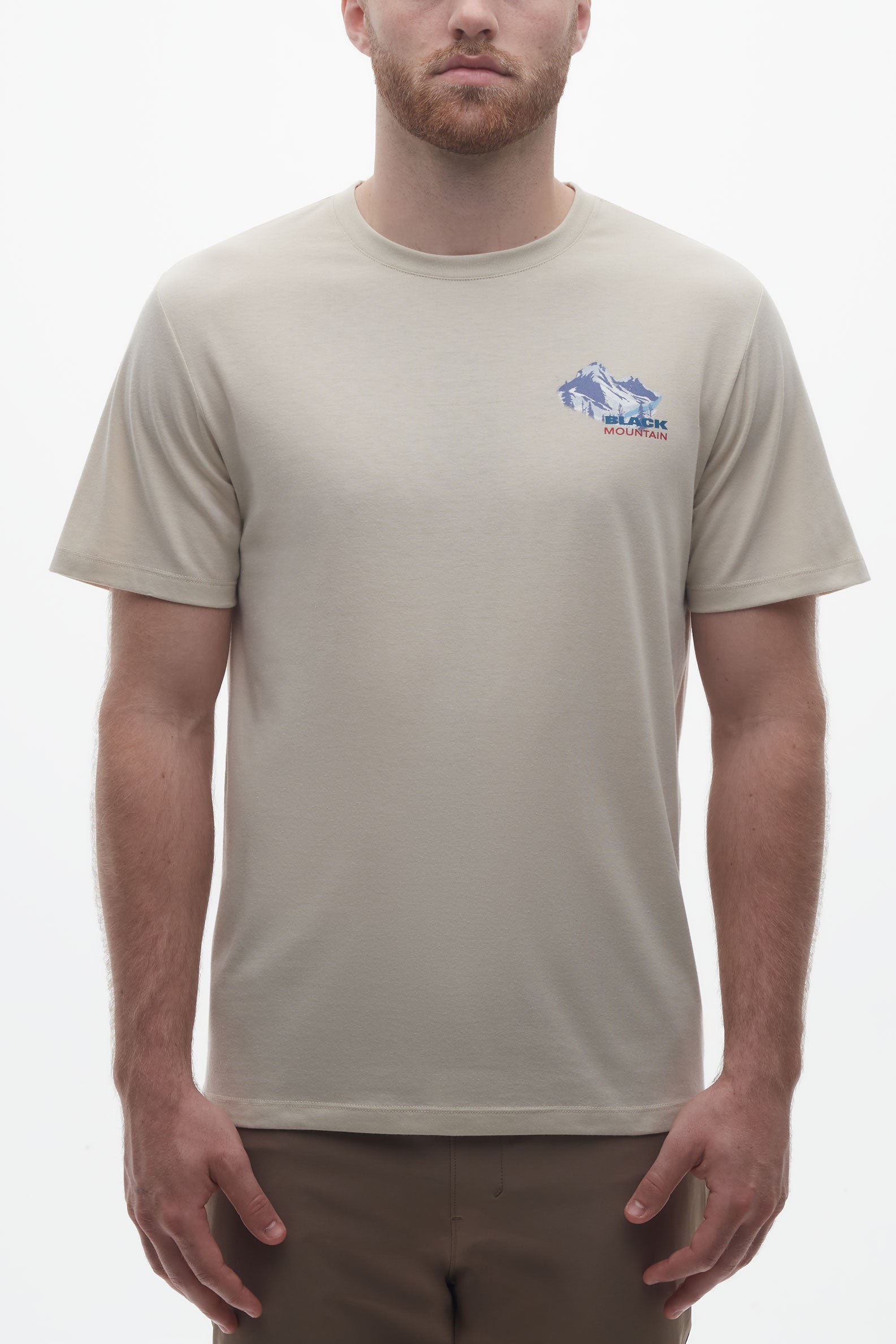 T-shirt en coton recyclé et organique - Homme && BEIGE