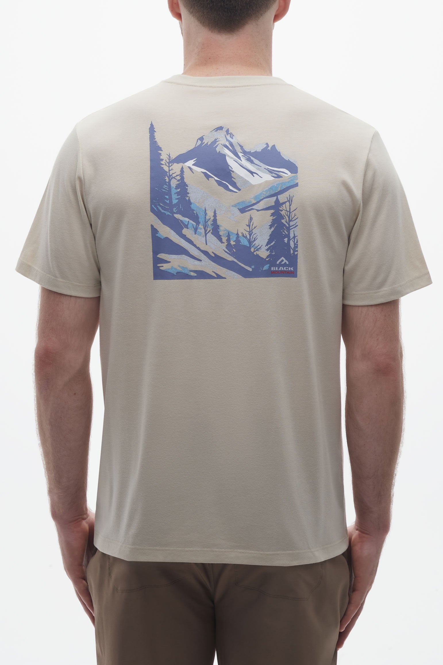 T-shirt en coton recyclé et organique - Homme && BEIGE