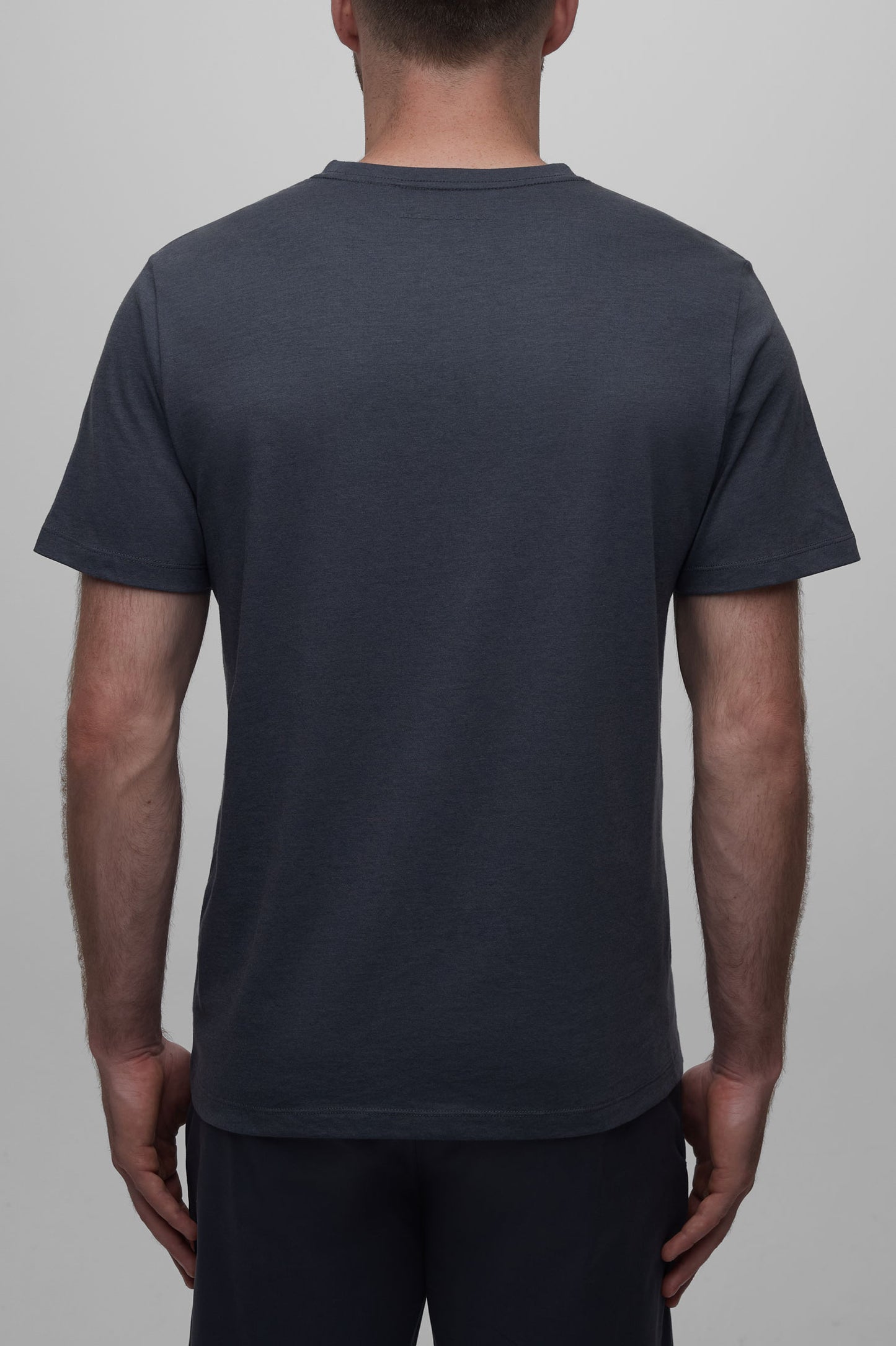 T-shirt en coton recyclé et organique - Homme && CHARBON MIXTE