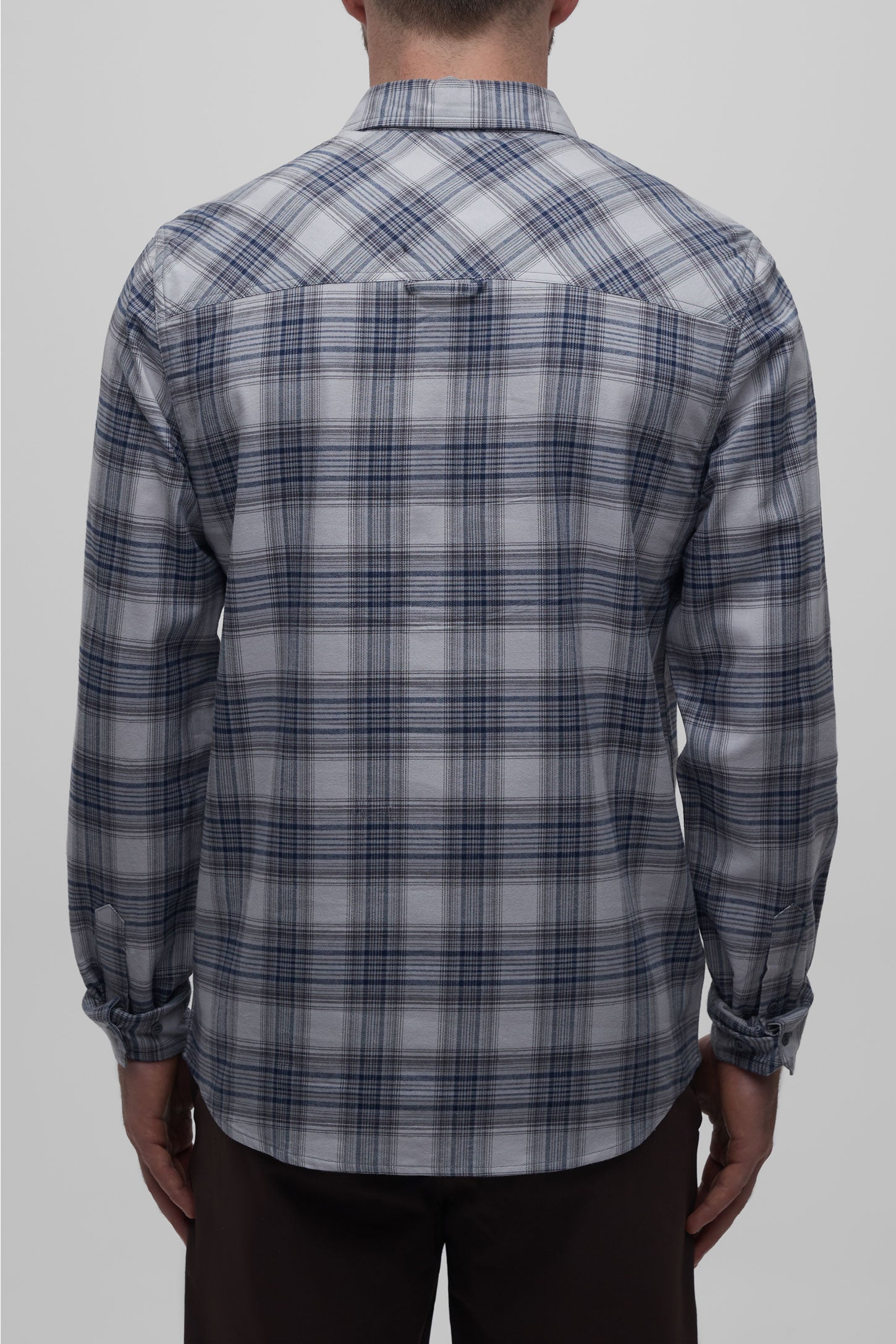 Chemise ultradouce en coton organique - Homme && GRIS MULTI