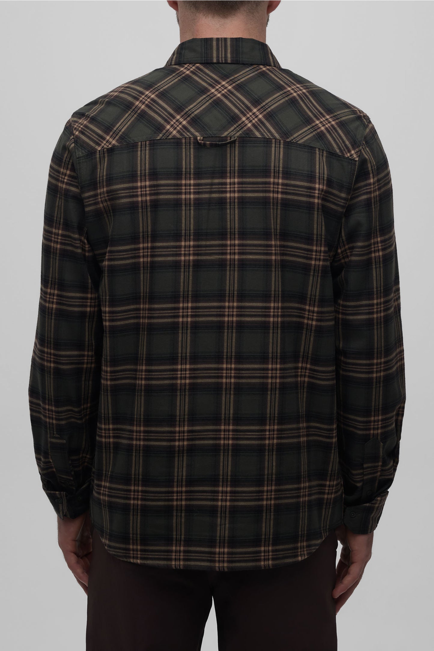 Chemise ultradouce en coton organique - Homme && KAKI/MULTI