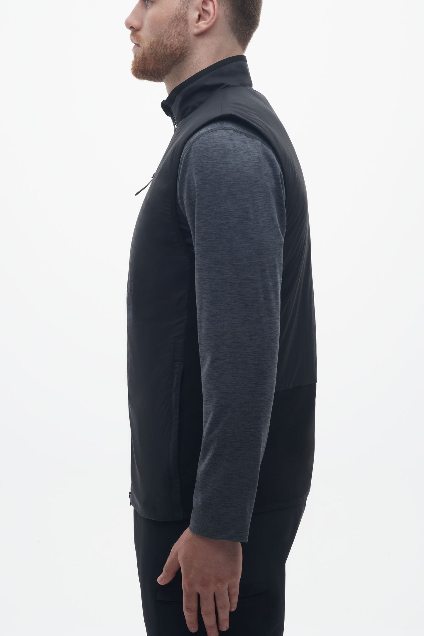 Veste technique sans manches à séchage rapide - Homme && NOIR