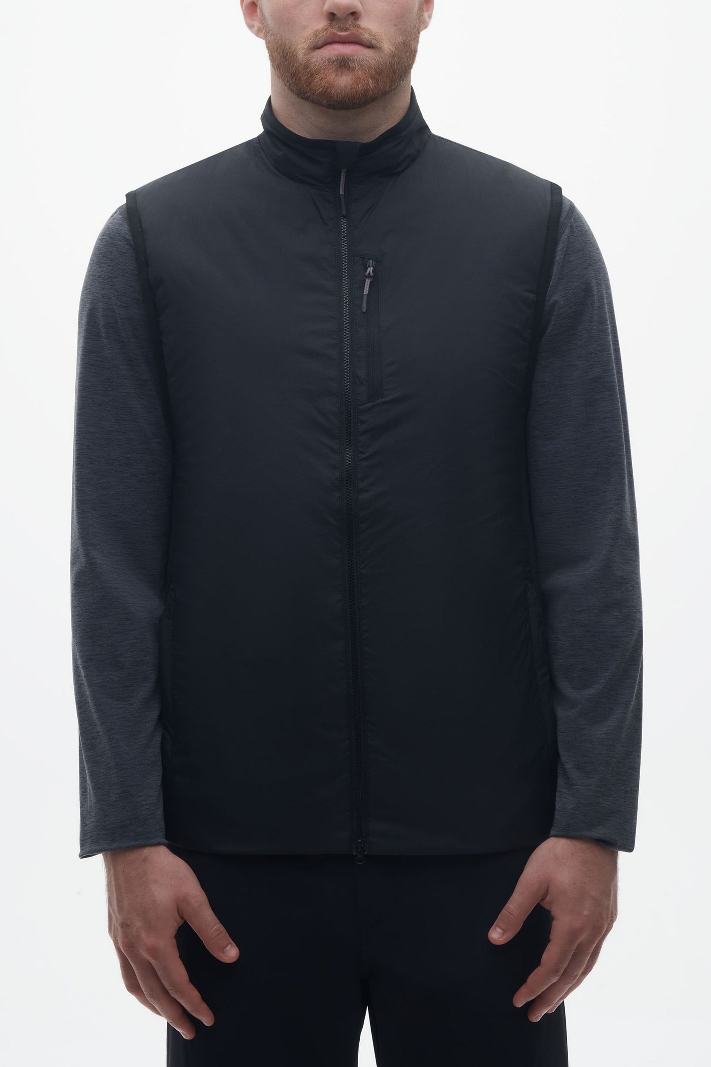 Veste technique sans manches à séchage rapide - Homme && NOIR