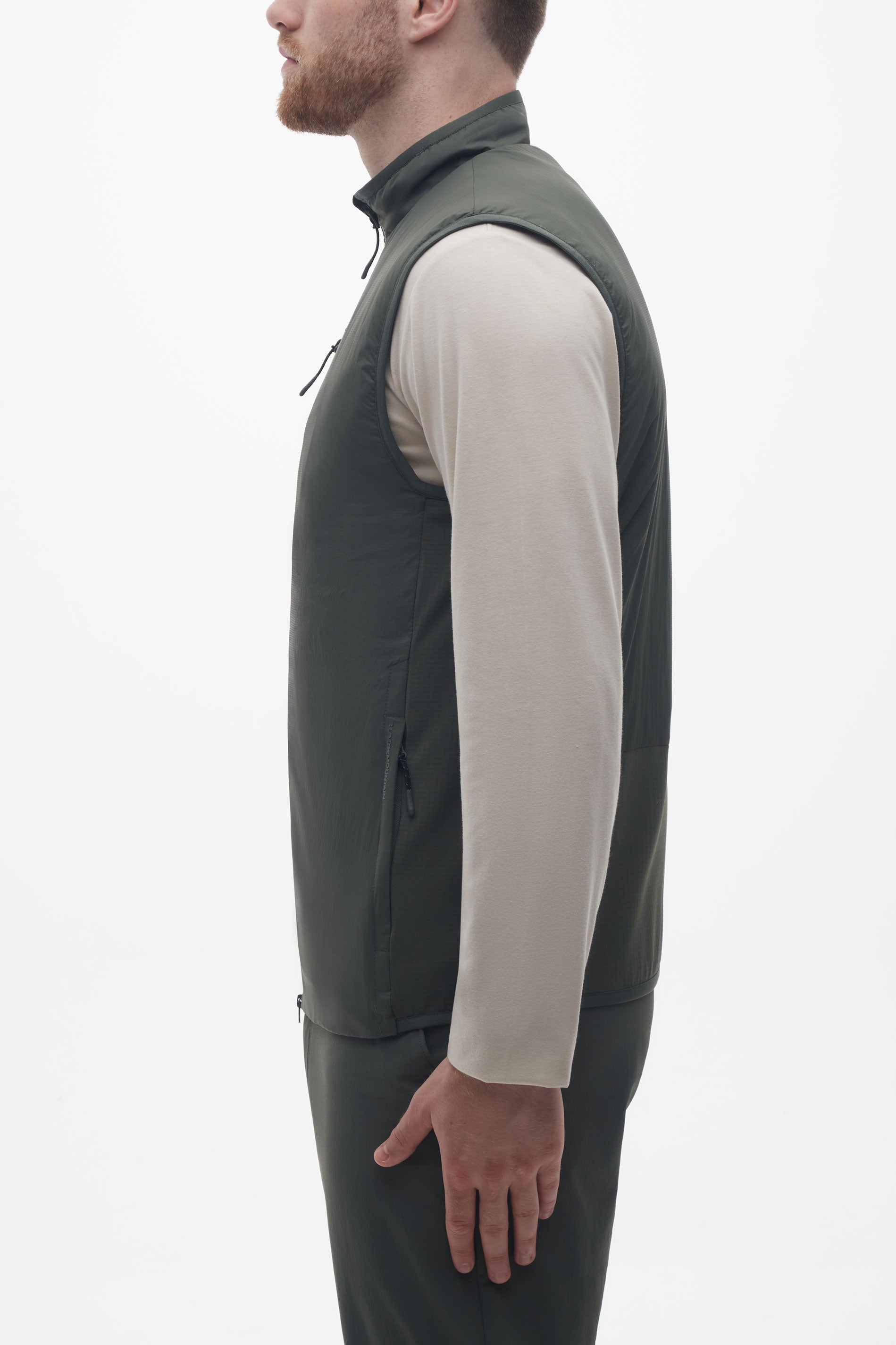 Veste technique sans manches à séchage rapide - Homme && KAKI