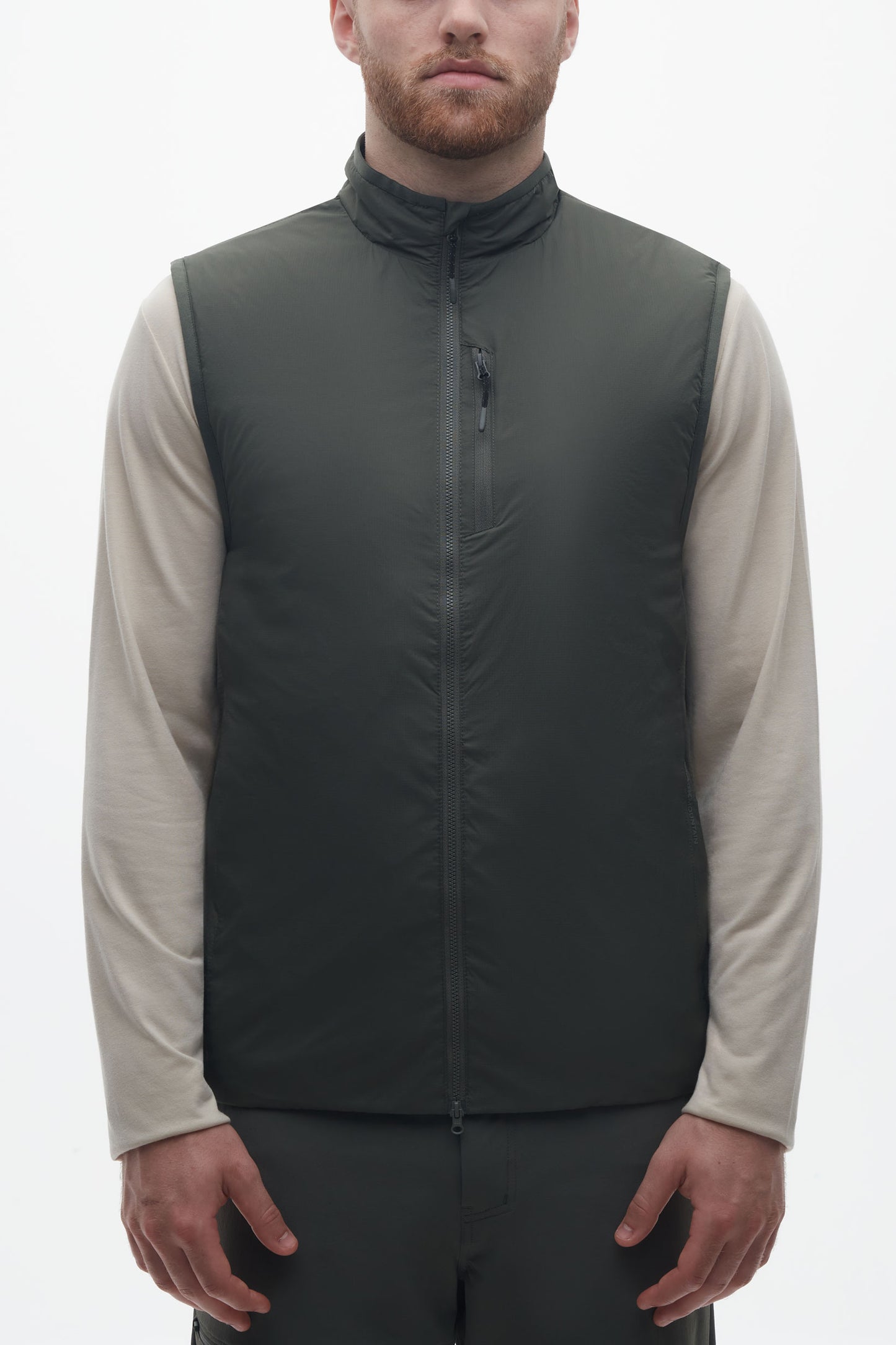 Veste technique sans manches à séchage rapide - Homme && KAKI