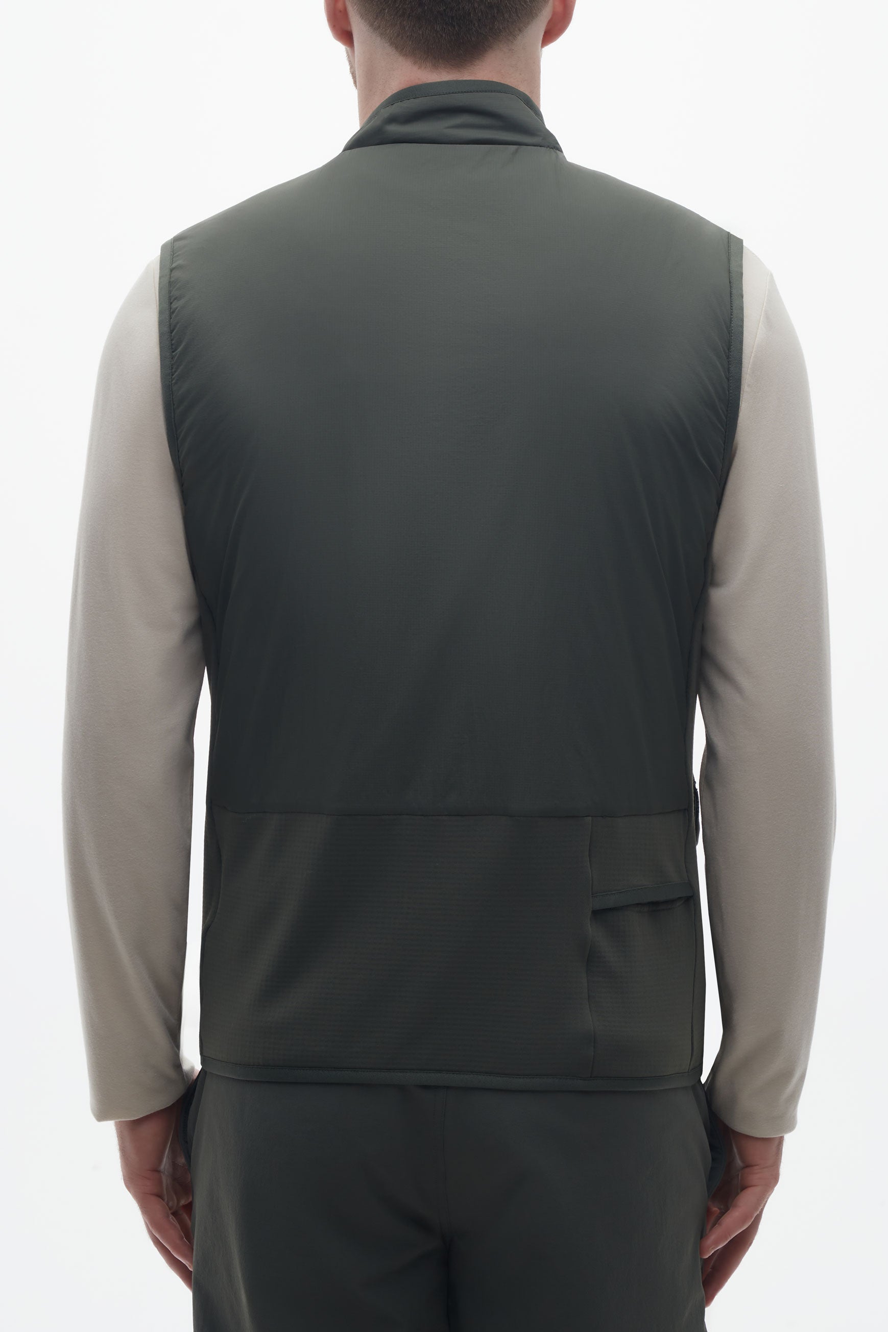 Veste technique sans manches à séchage rapide - Homme && KAKI