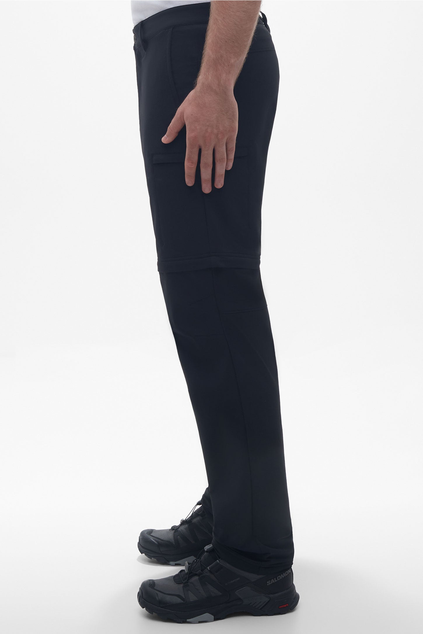 Pantalon technique convertible en short - Homme && NOIR