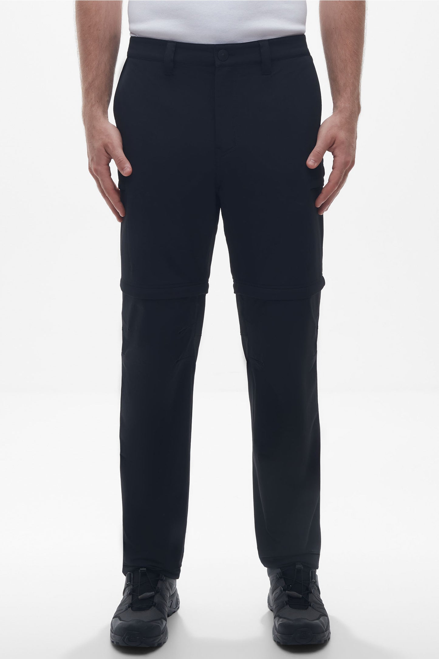 Pantalon technique convertible en short - Homme && NOIR