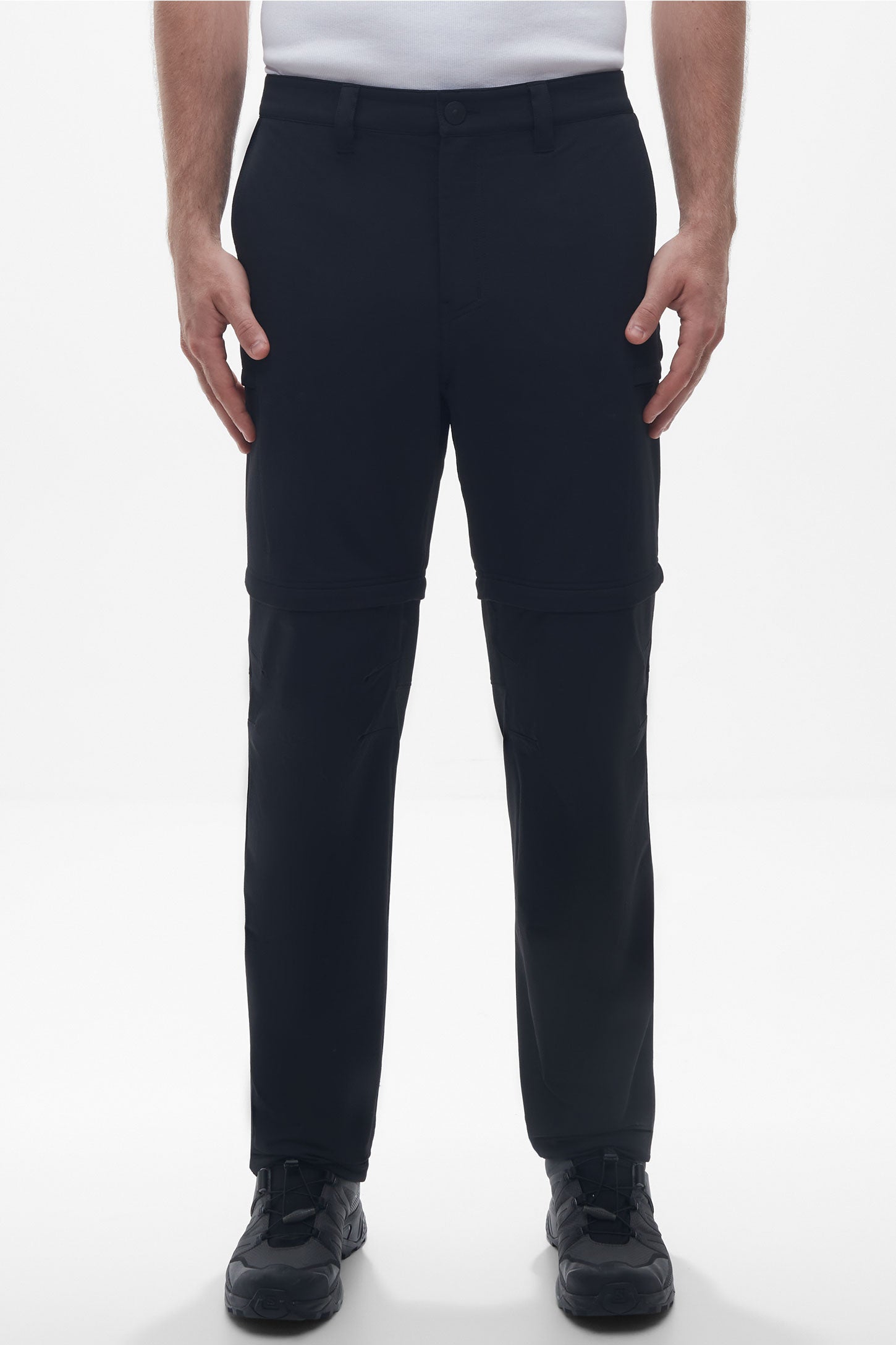 Pantalon technique convertible en short - Homme && NOIR
