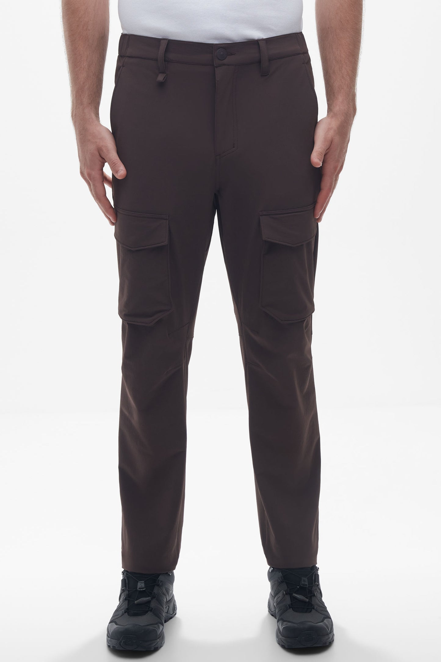 Pantalon cargo ultraextensible - Homme && BRUN FONCE